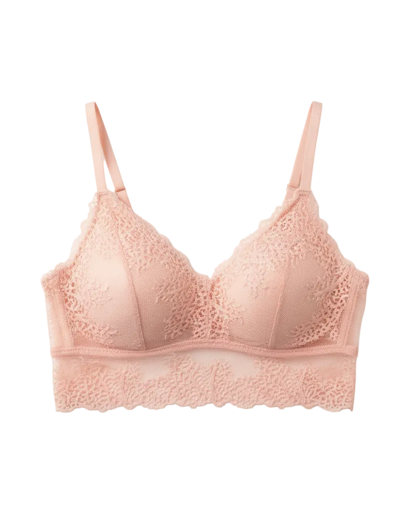 Mesh Bralette - Peach