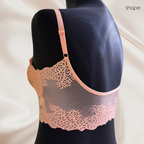 Mesh Bralette - Peach