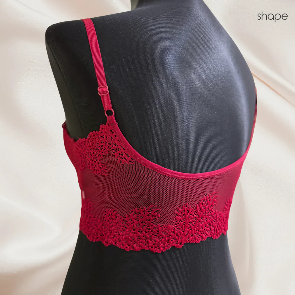 Mesh Bralette - Red