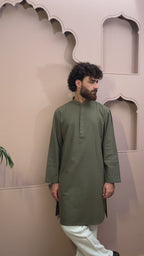 Ezran - Dark Olive Panjabi