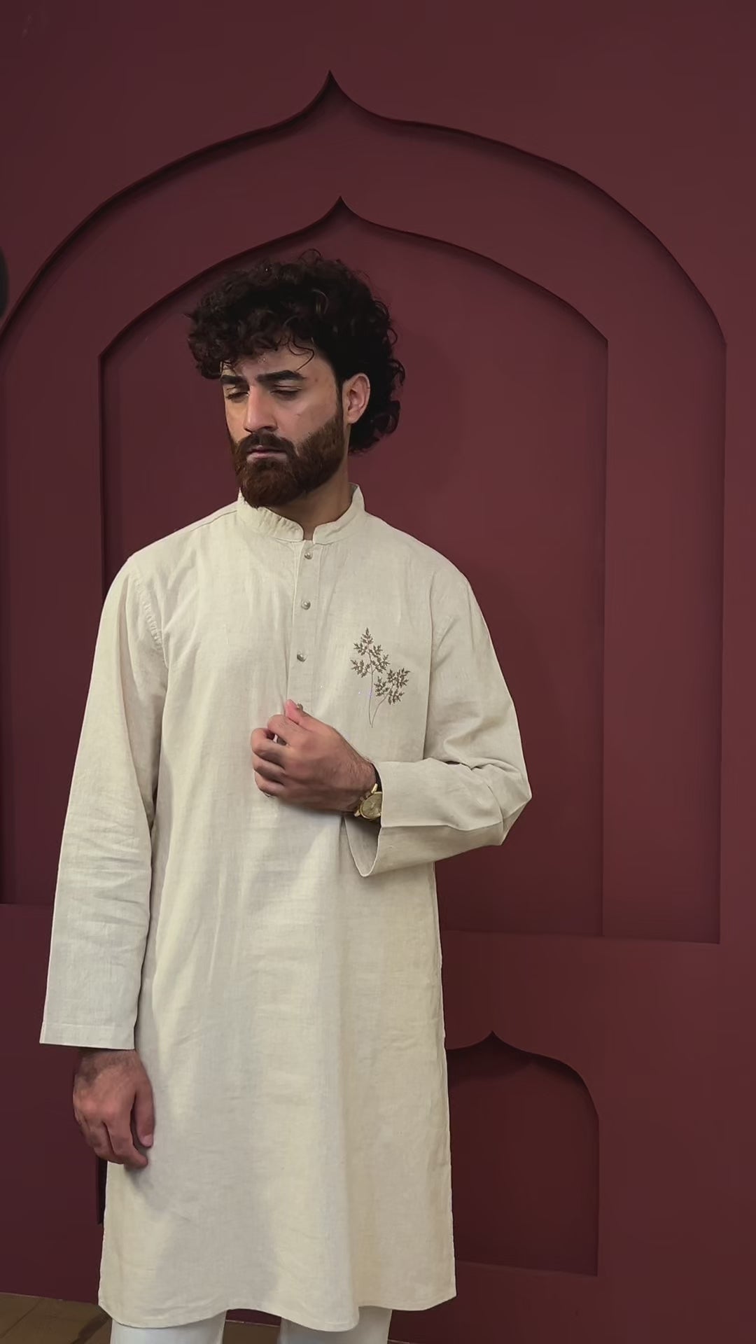 আওরাক - সেন্ড সূচিকর্ম করা পাঞ্জাবি 