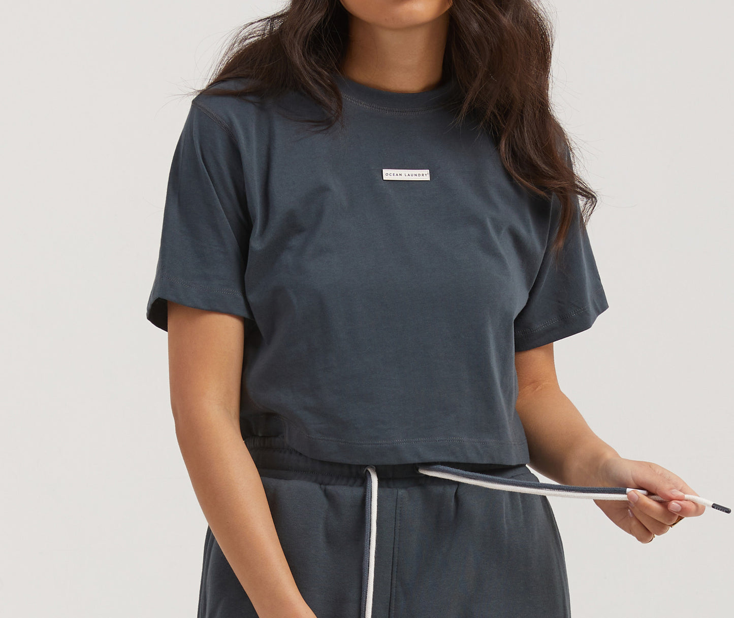 Honey Women's Cropped T-shirt - Charcoal