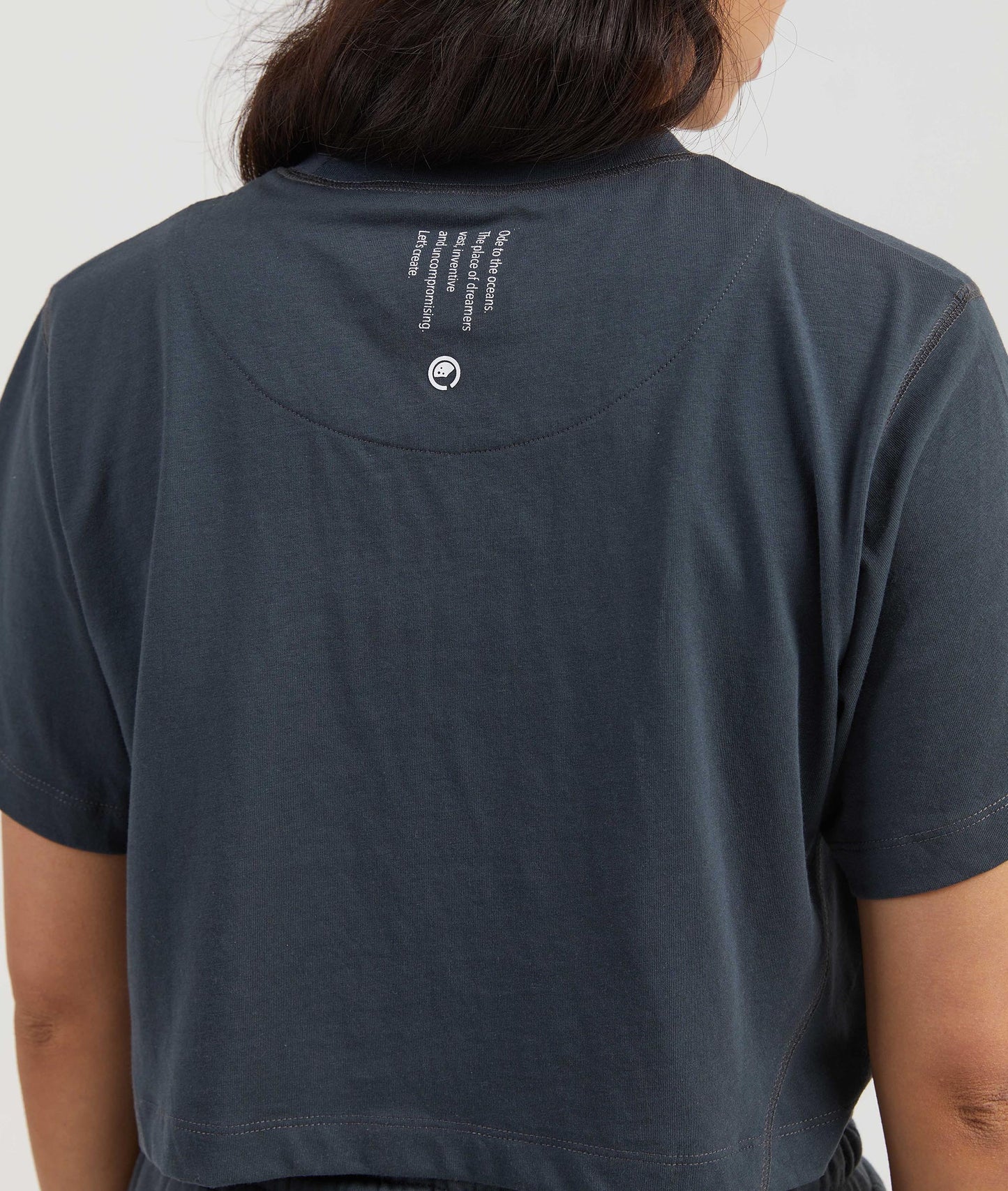 Honey Women's Cropped T-shirt - Charcoal