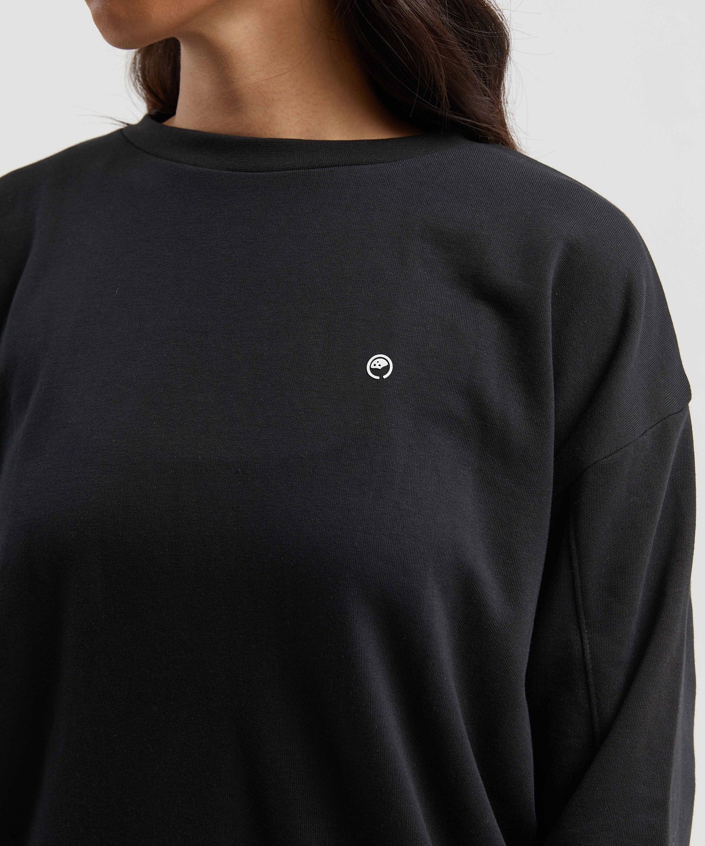 Lotus Sweatshirt for Women - Black