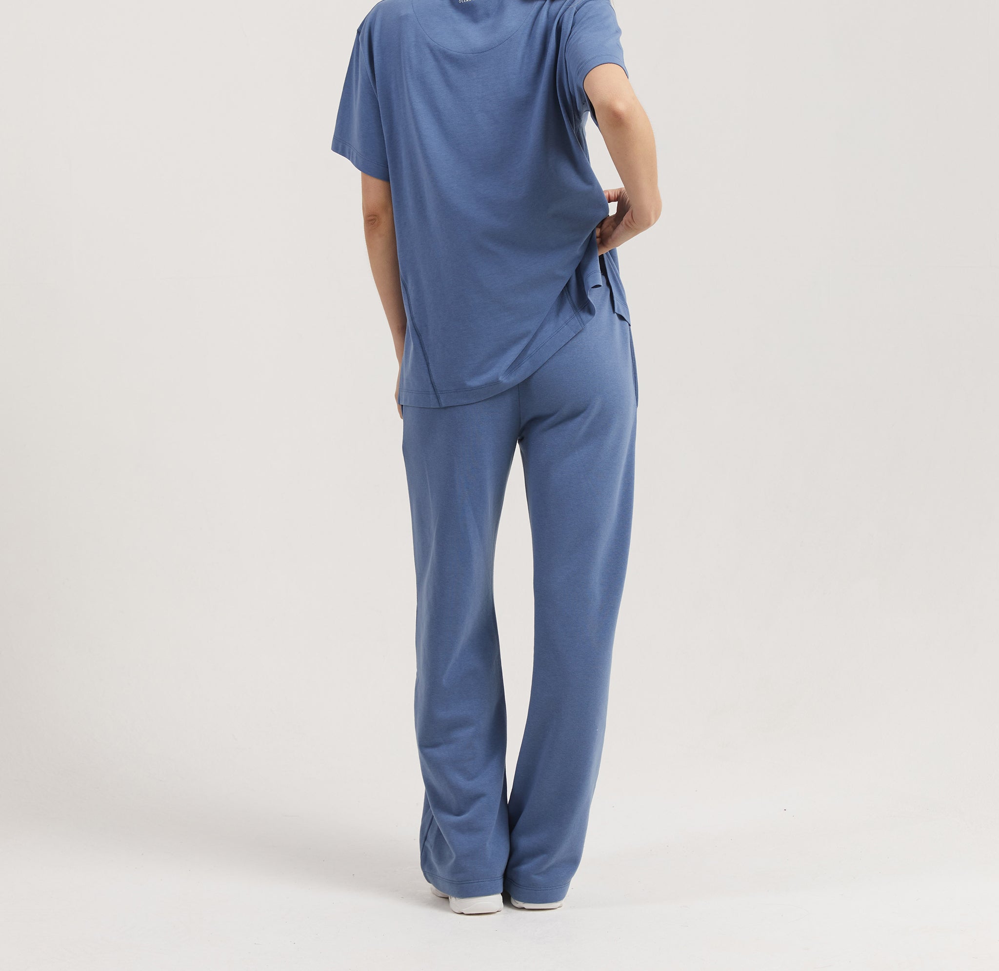 Banana Women's Wide Leg Joggers- Moonlight Blue