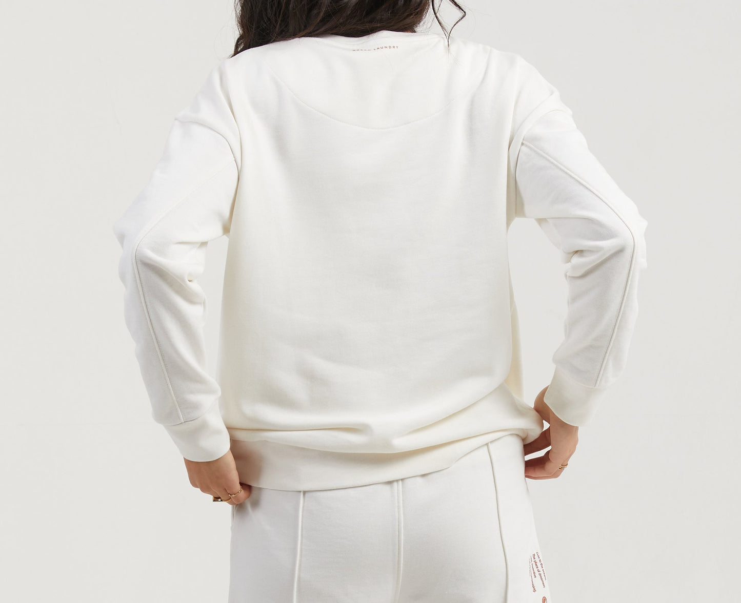 Lotus Sweatshirt for Women - Vintage White