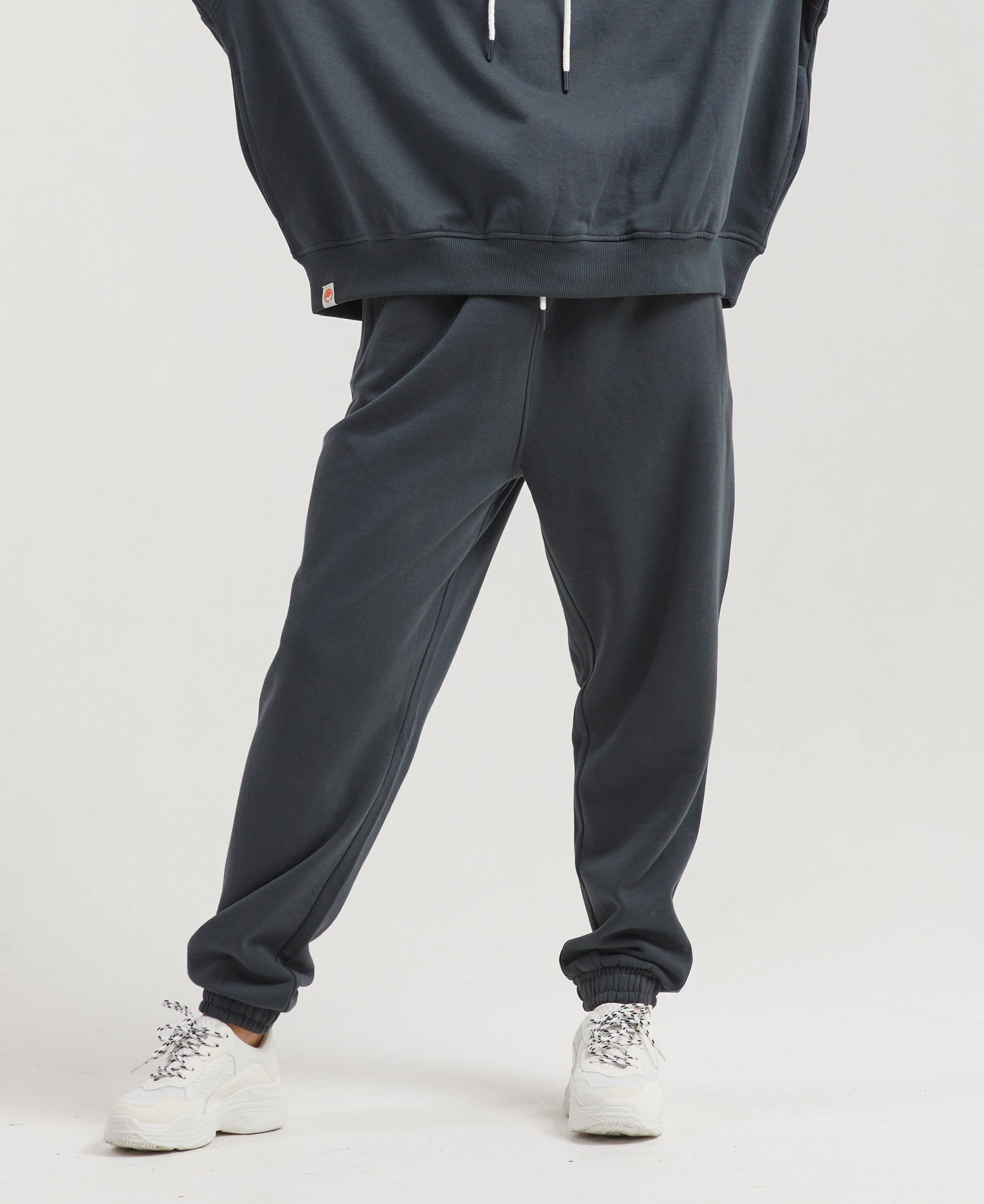 Cactus Baggy Sweatpants for Women - Charcoal