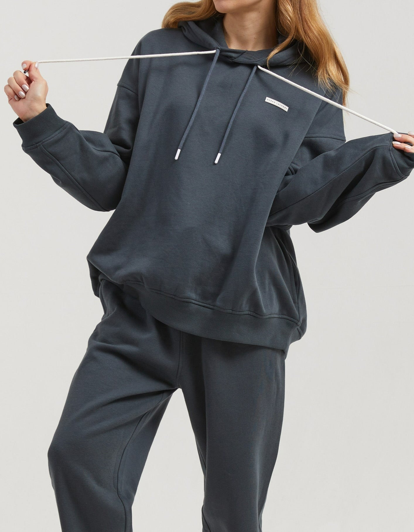 Oak Oversize Hoodie for Women - Charcoal