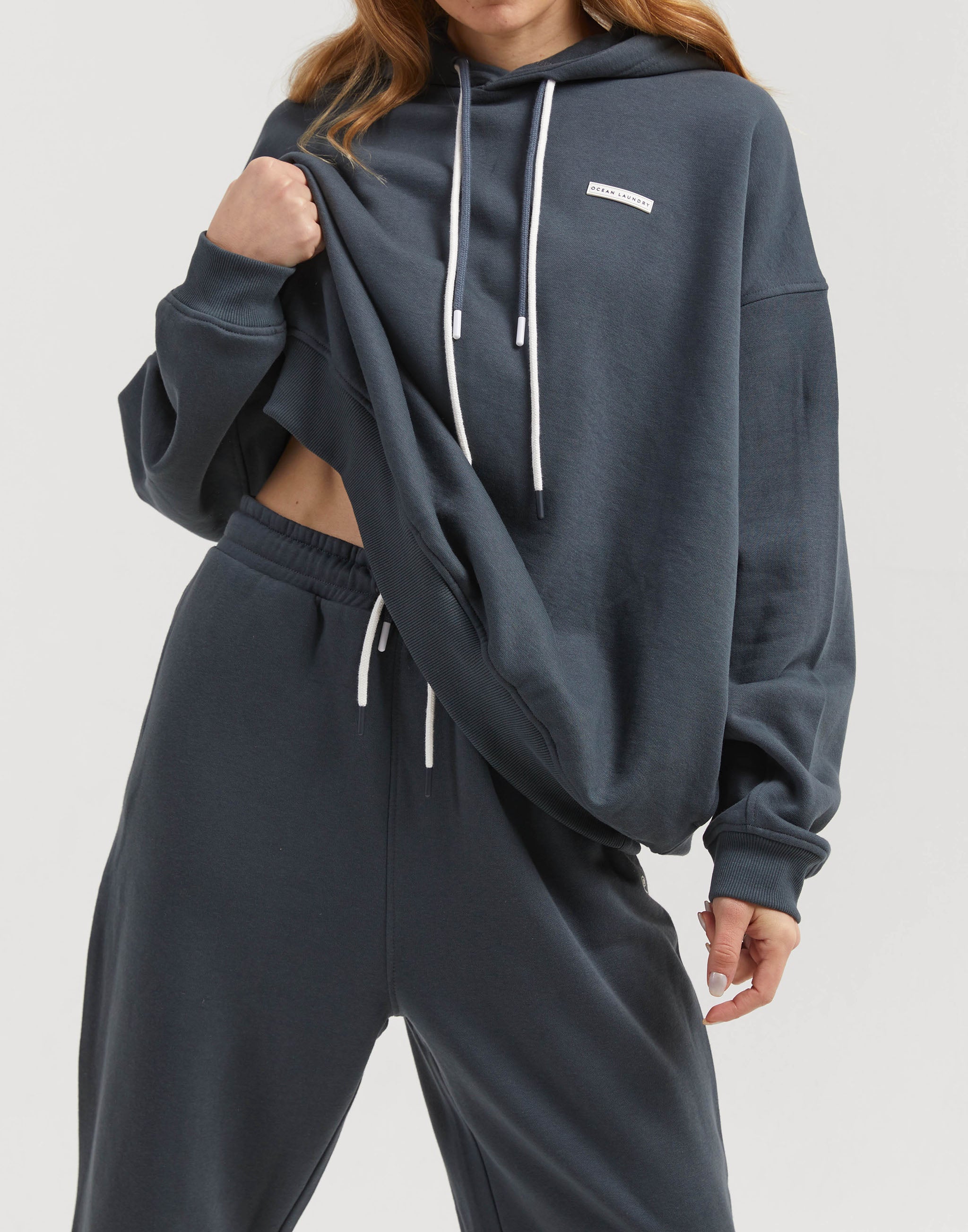 Oak Oversize Hoodie for Women - Charcoal
