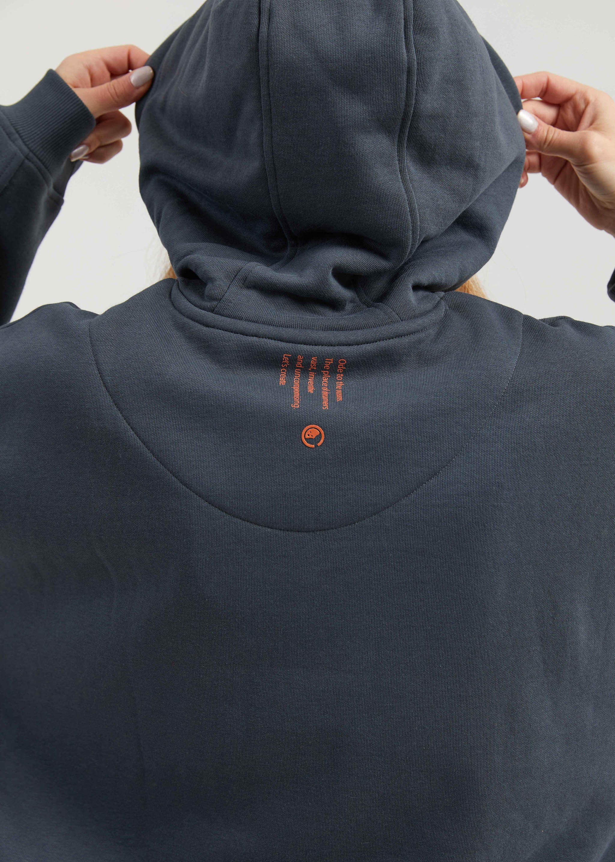 Oak Oversize Hoodie for Women - Charcoal
