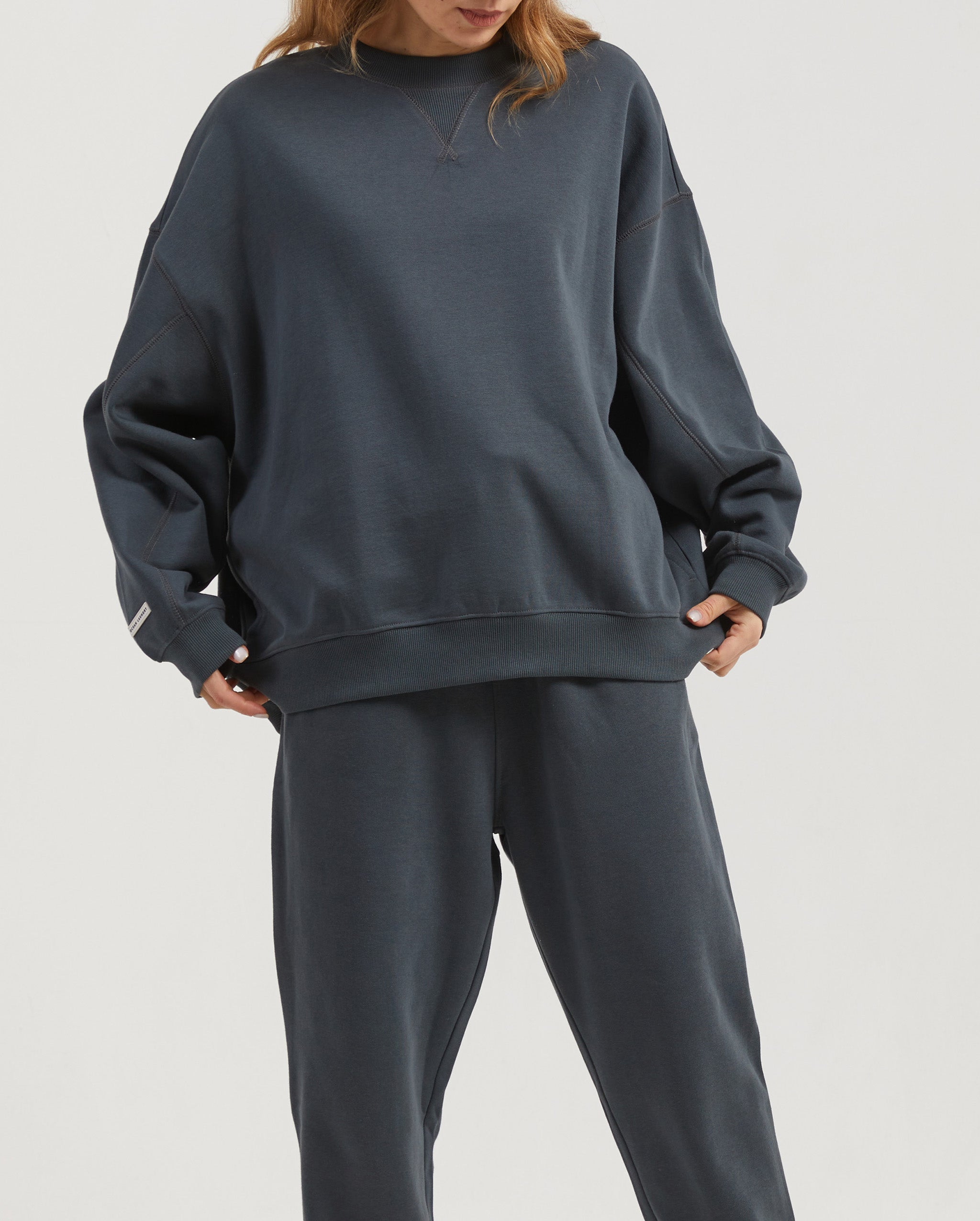 Oak Oversize Hoodie for Women - Charcoal