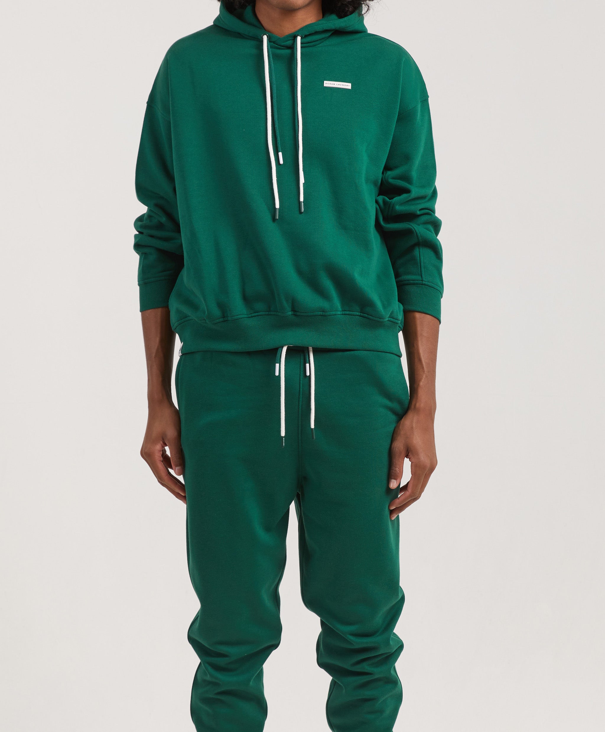 Oak Oversize Hoodie for Men - Botanical Green