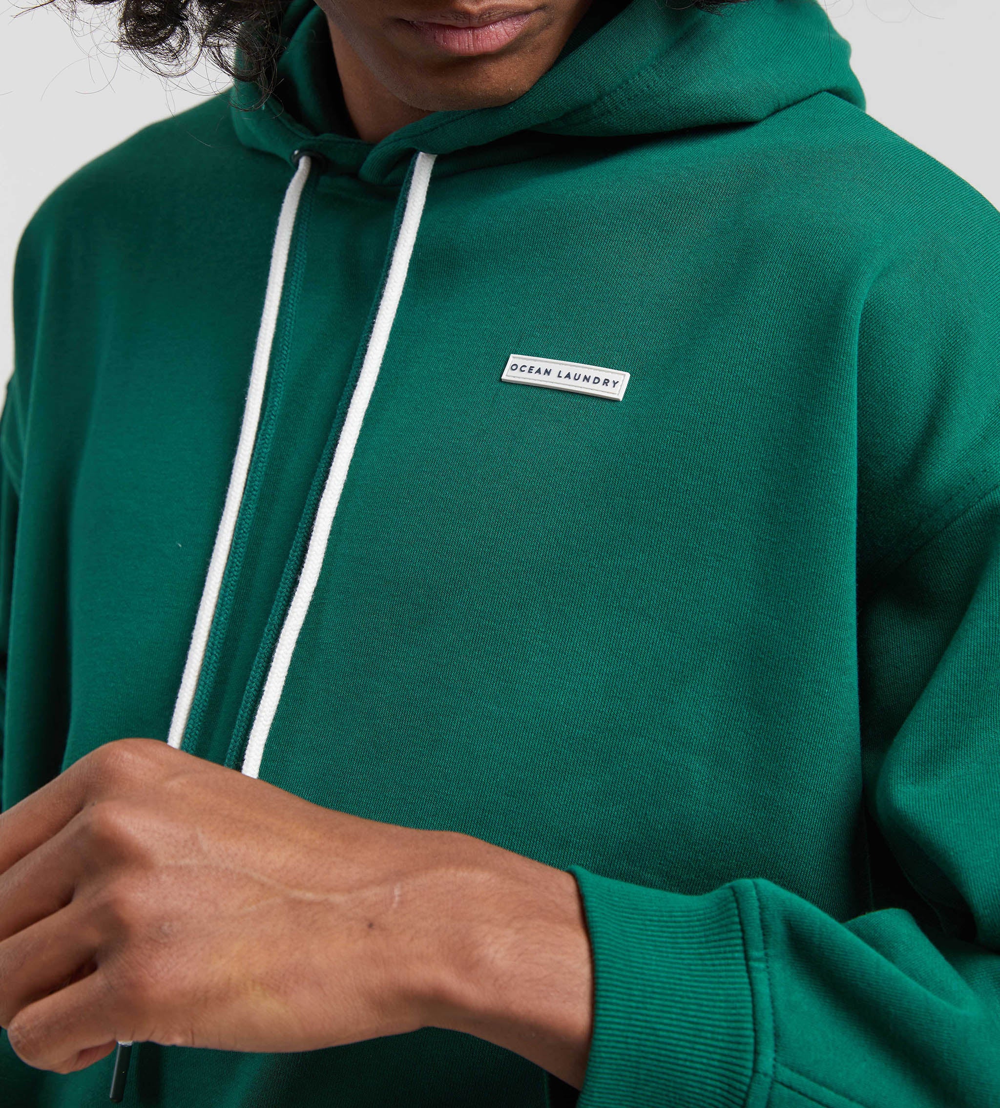 Oak Oversize Hoodie for Men - Botanical Green