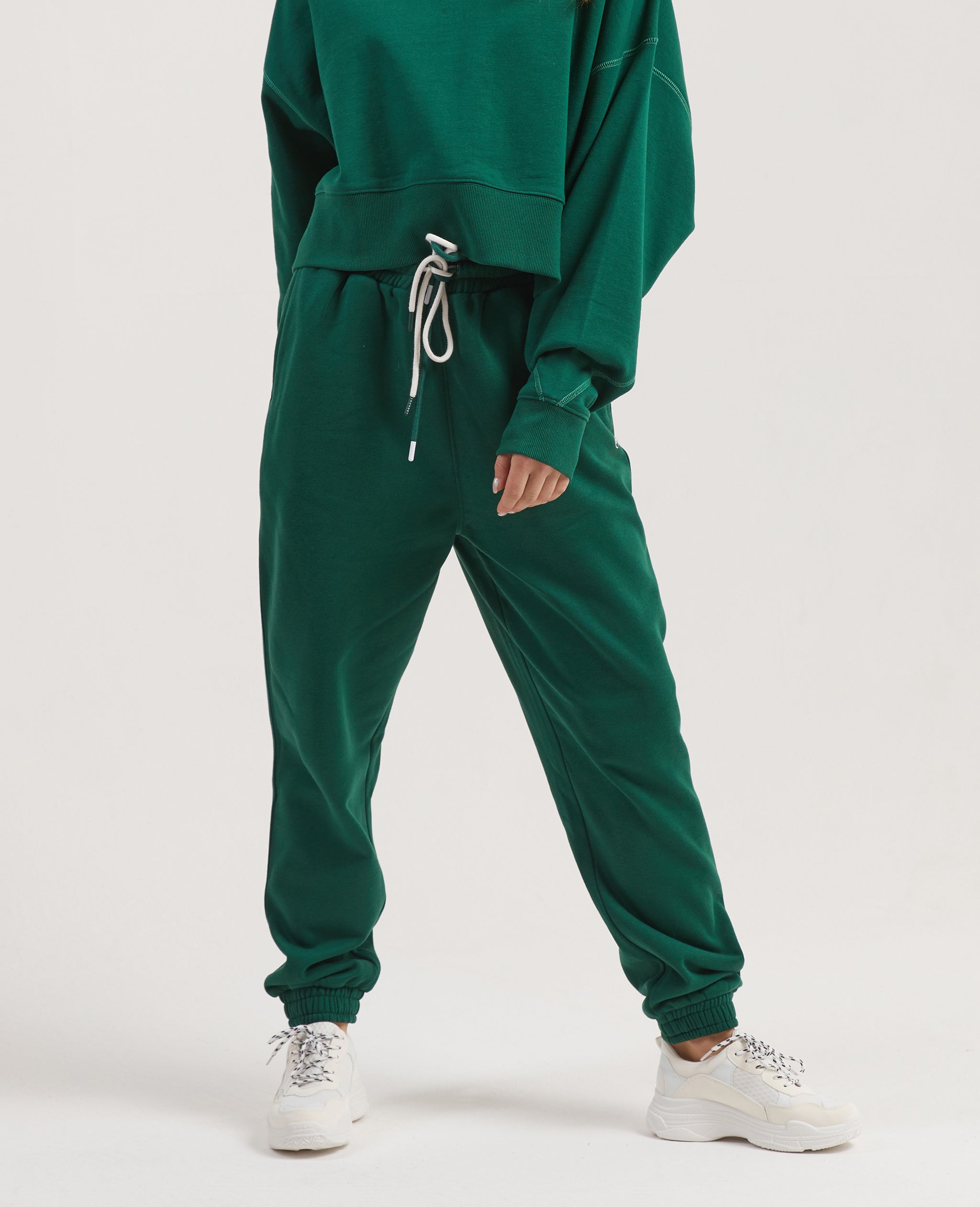 Cactus Baggy Sweatpant for Women - Botanical Green