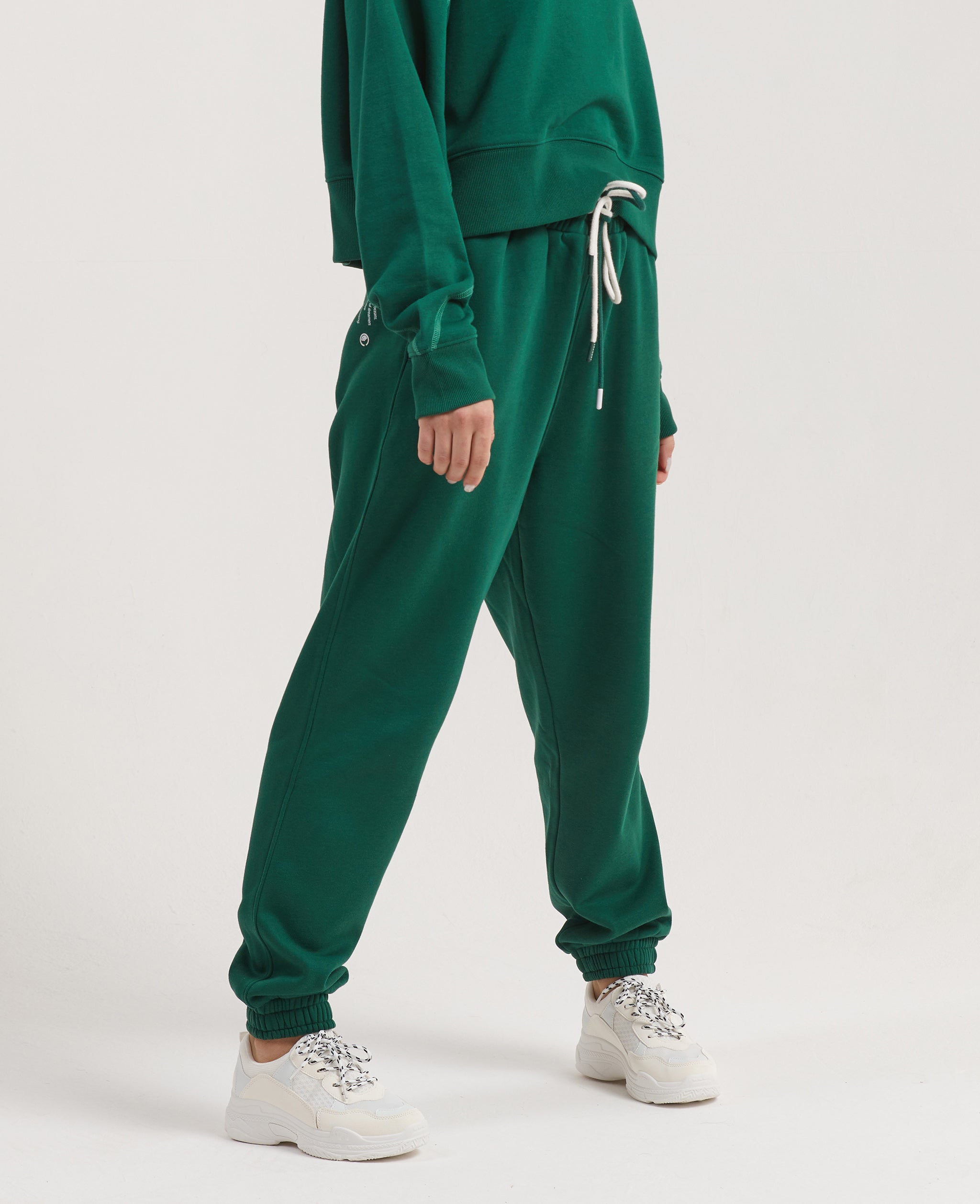 Cactus Baggy Sweatpants for Men - Botanical Green