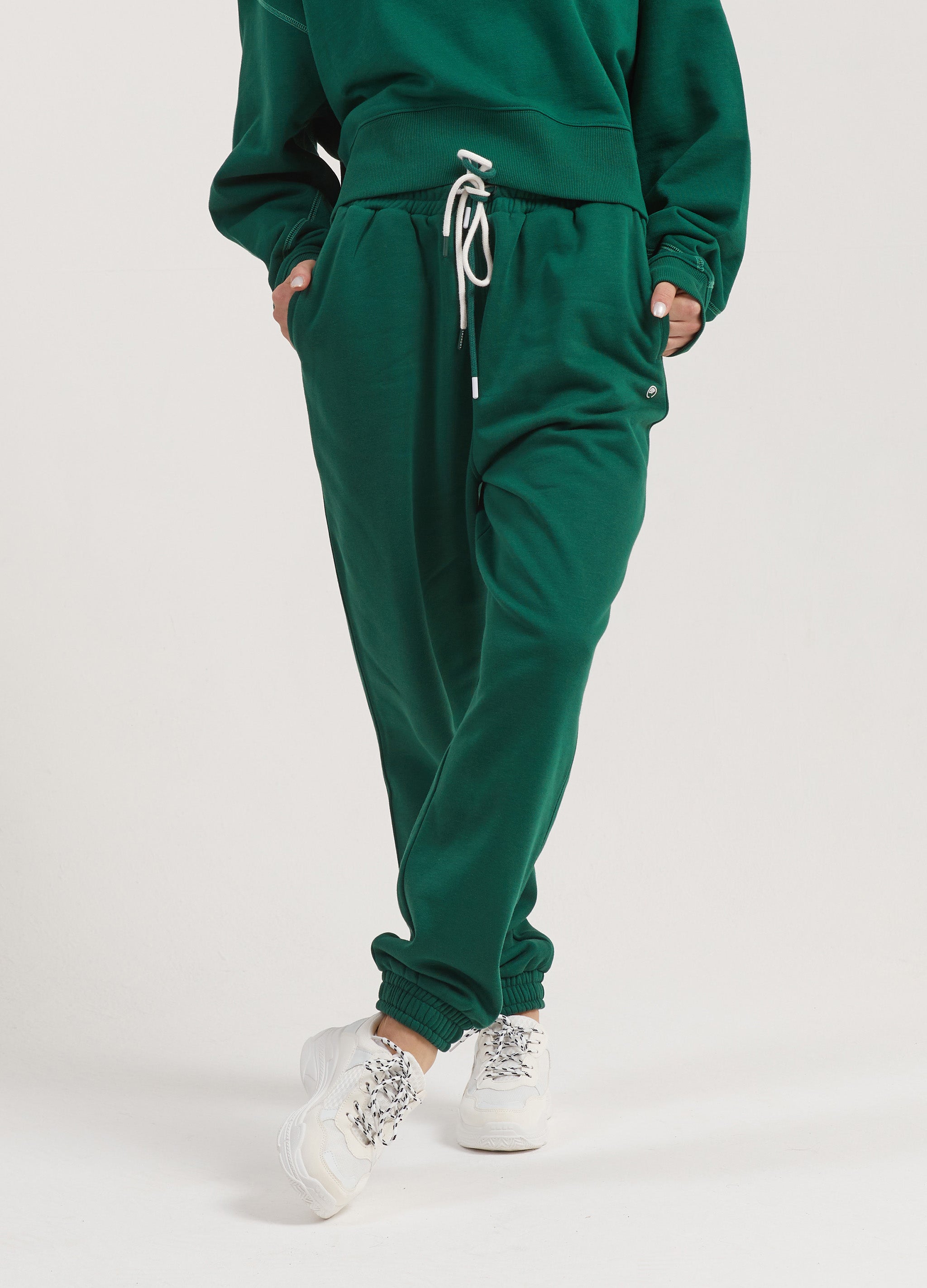 Cactus Baggy Sweatpant for Women - Botanical Green