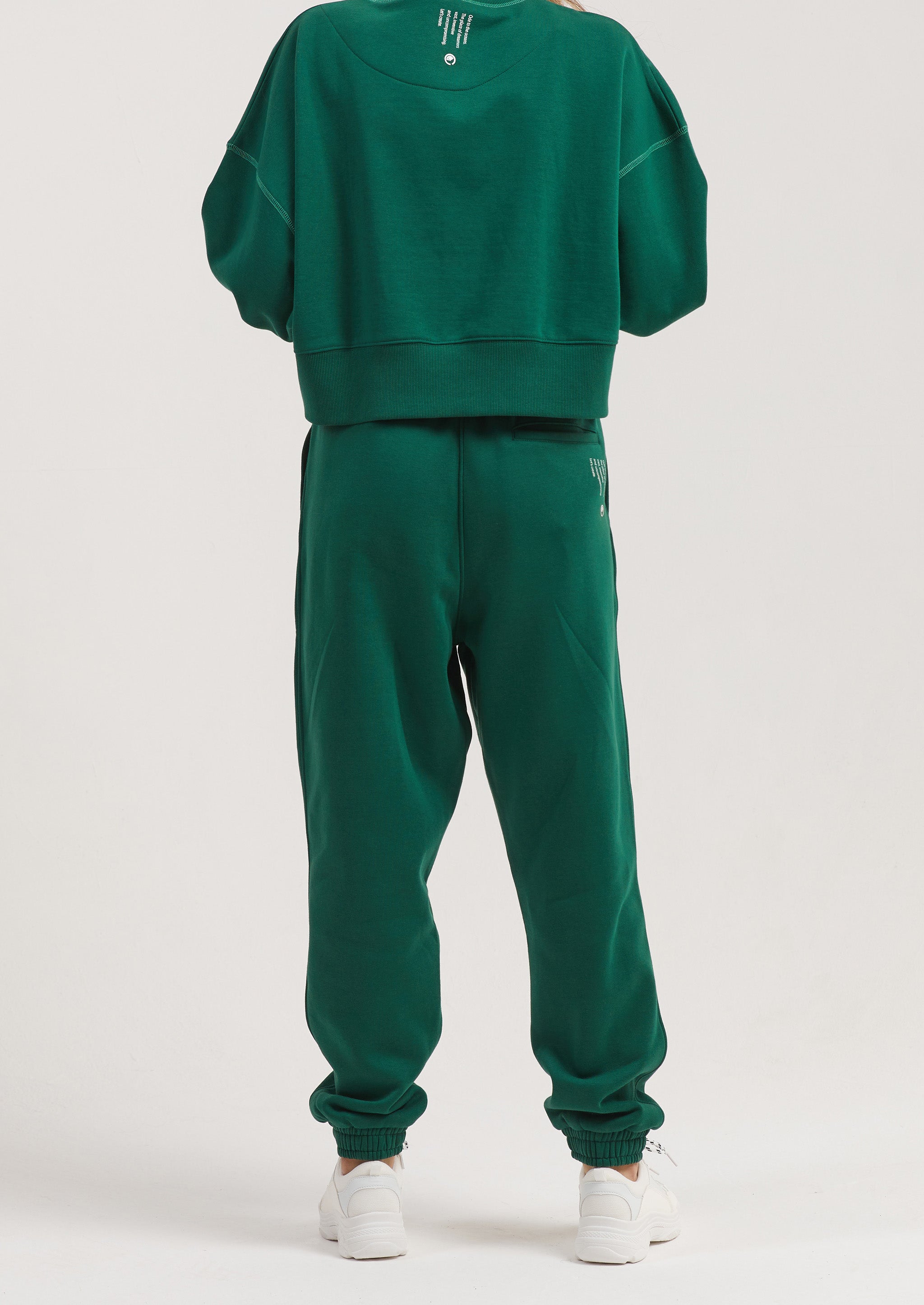 Cactus Baggy Sweatpants for Men - Botanical Green
