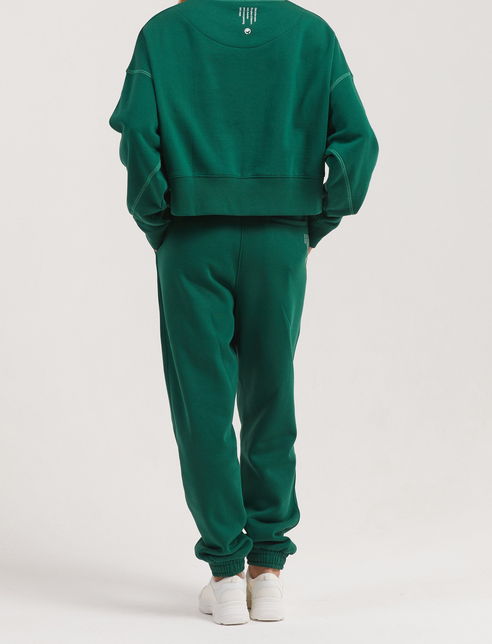Cactus Baggy Sweatpant for Women - Botanical Green