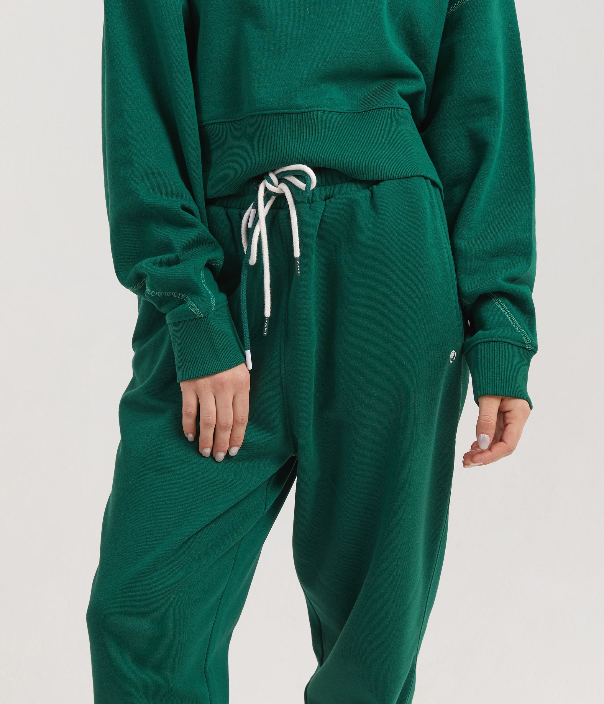 Cactus Baggy Sweatpant for Women - Botanical Green