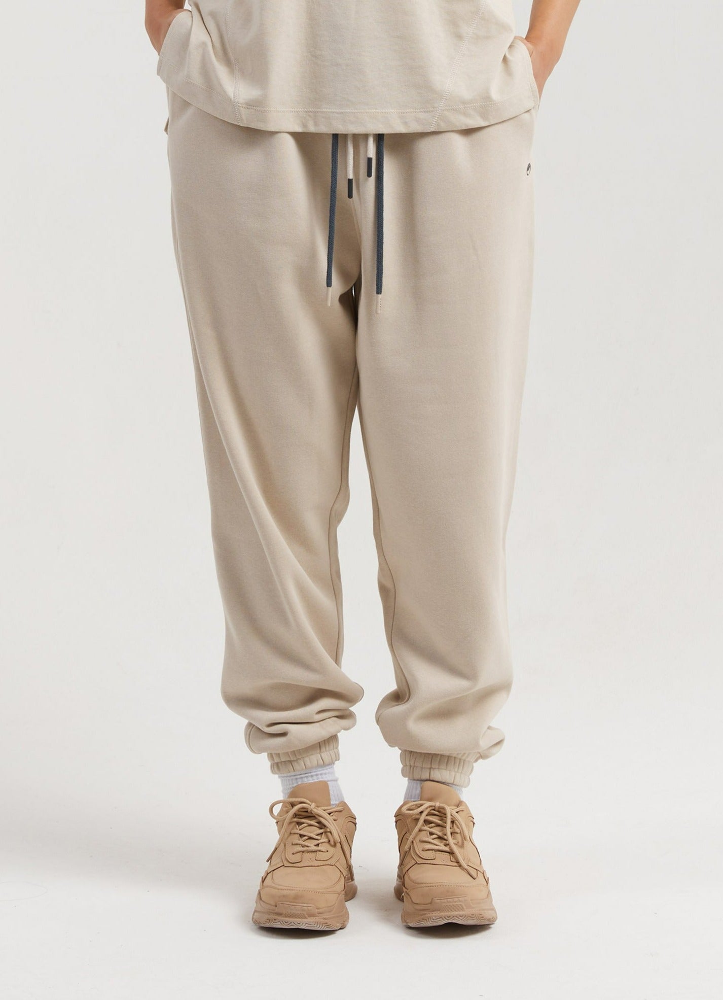 পুরুষদের জন্য ক্যাকটাস ব্যাগি সোয়েটপ্যান্ট - স্টোন 