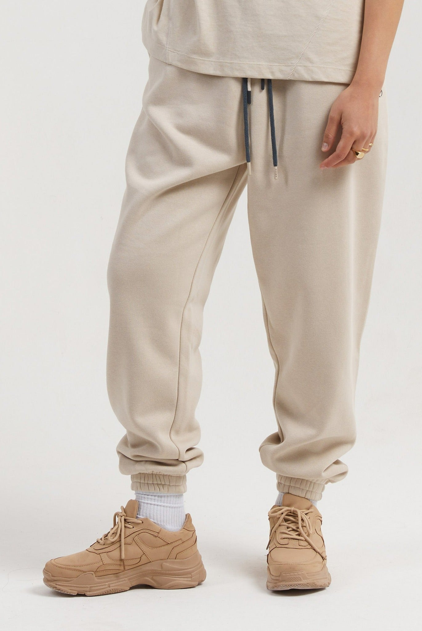 পুরুষদের জন্য ক্যাকটাস ব্যাগি সোয়েটপ্যান্ট - স্টোন 