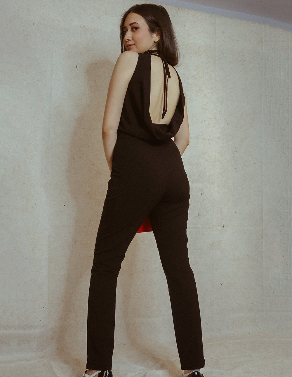 Bsidd Loves V neckline Black Jumpsuit 2