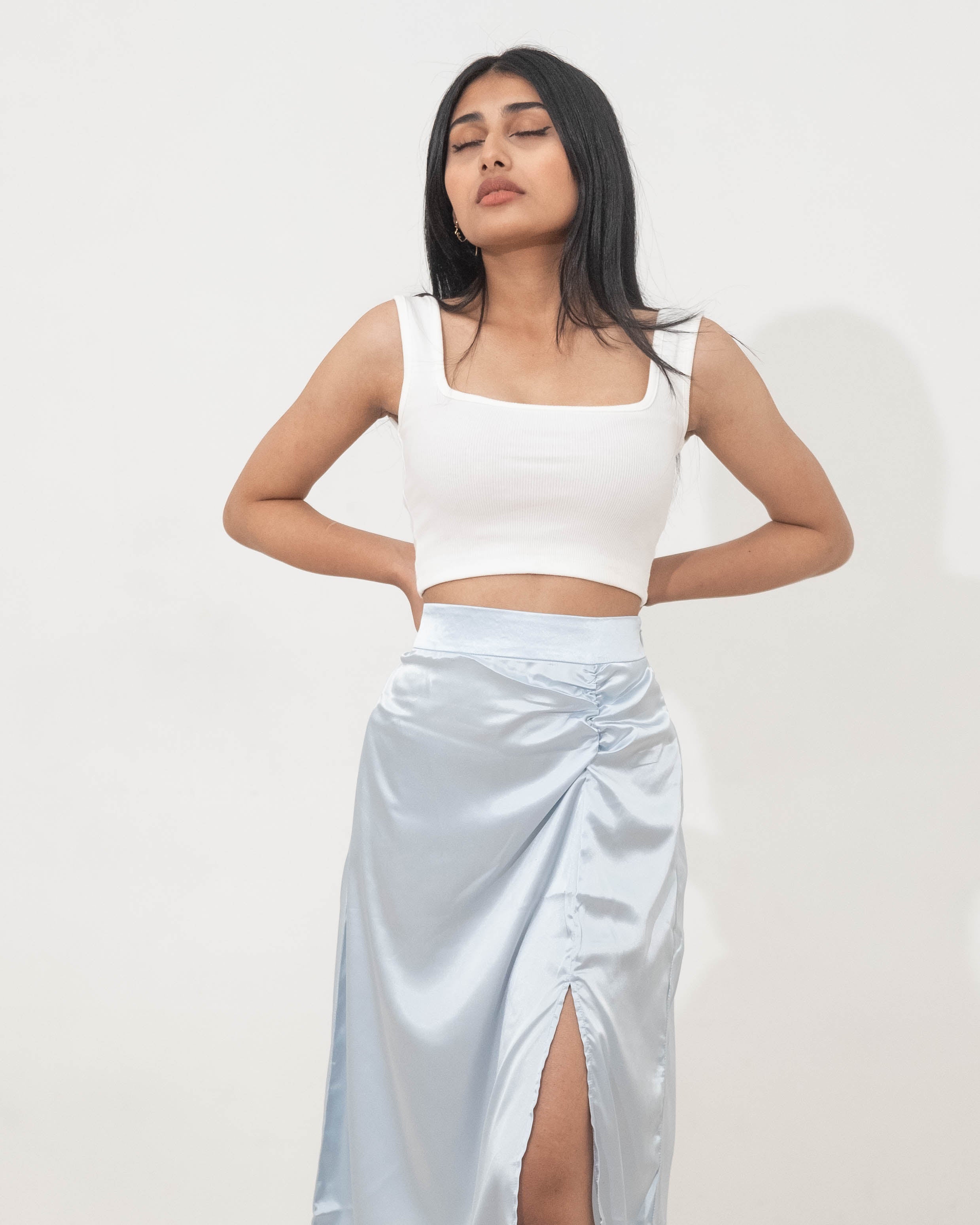 স্ক্রাঞ্চি মোমেন্ট - হালকা নীল স্কার্ট