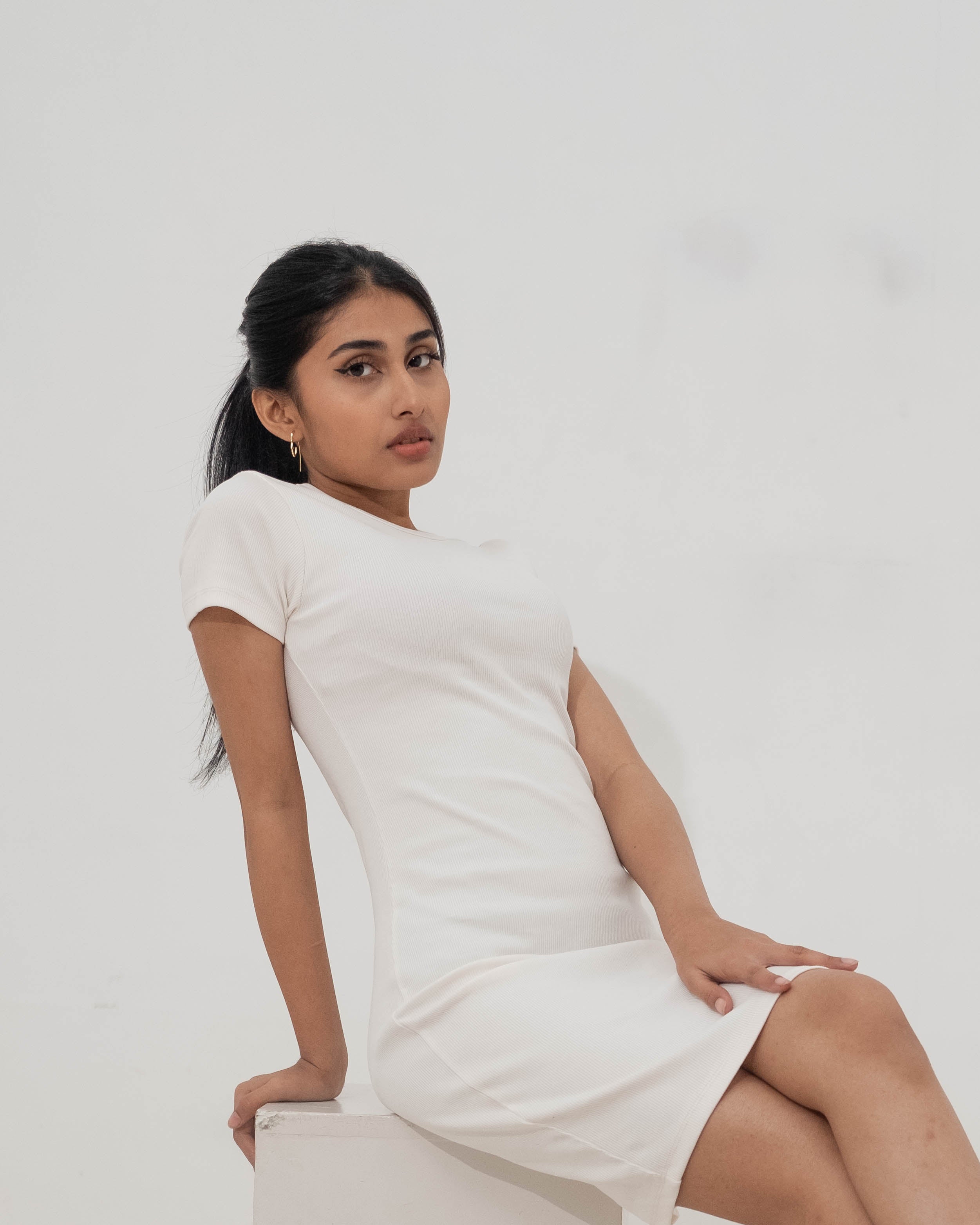 Sweetheart - Cream Mini Bodycon