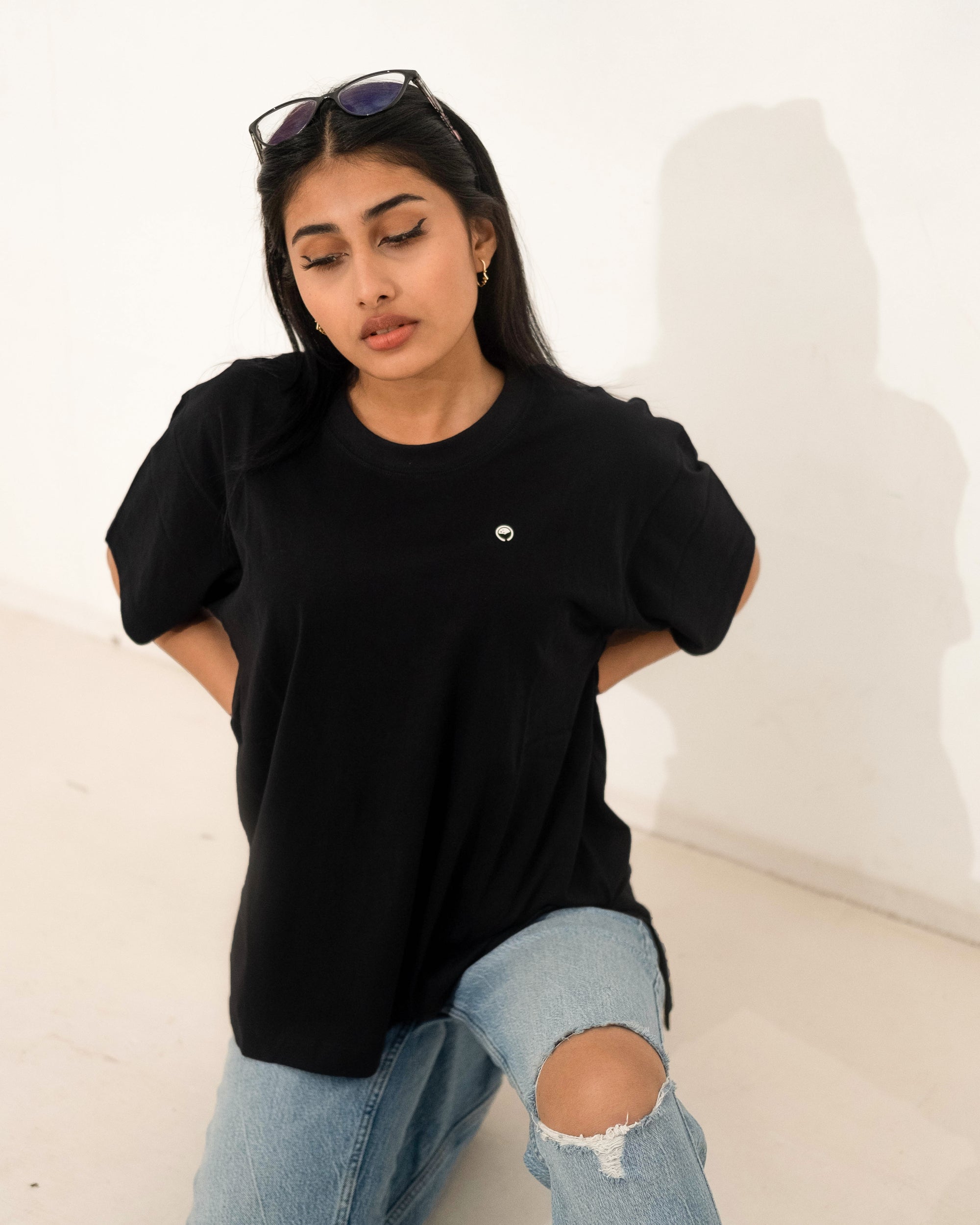উইলো মহিলাদের টি-শার্ট - কালো 