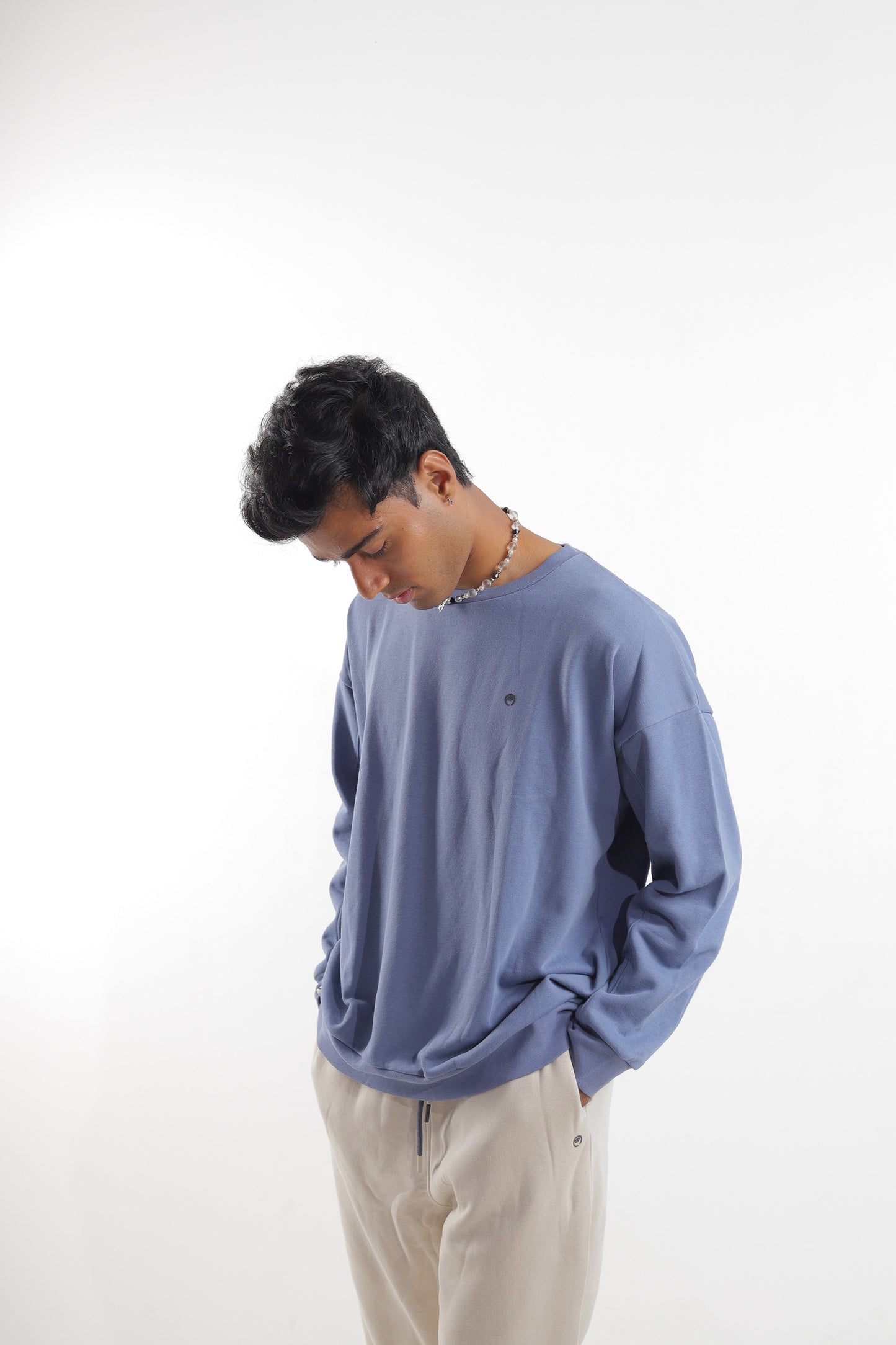 Lotus Sweatshirt for Men - Moonlight Blue