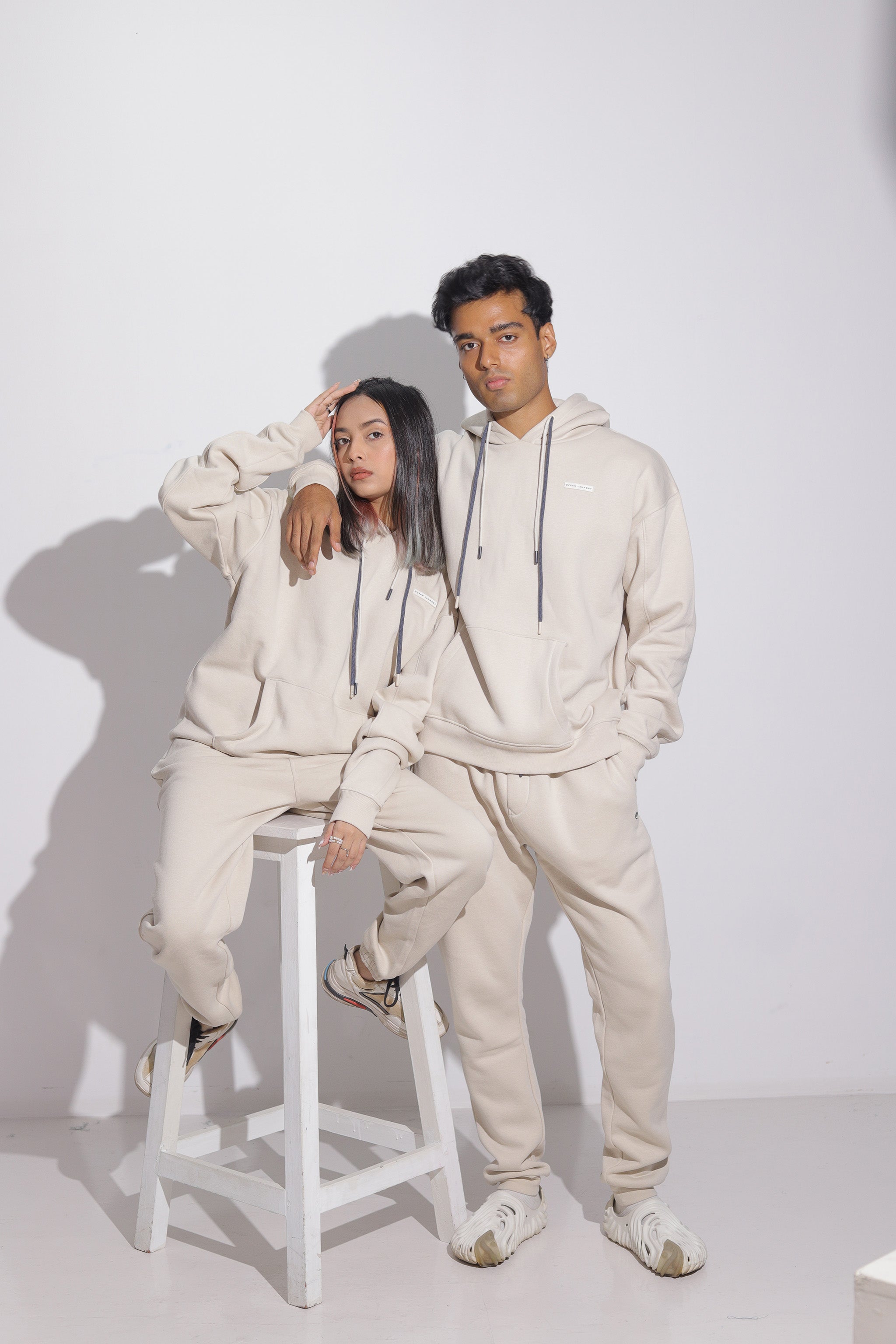 পুরুষদের জন্য সয়া রেগ রেগুলার হুডি - স্টোন