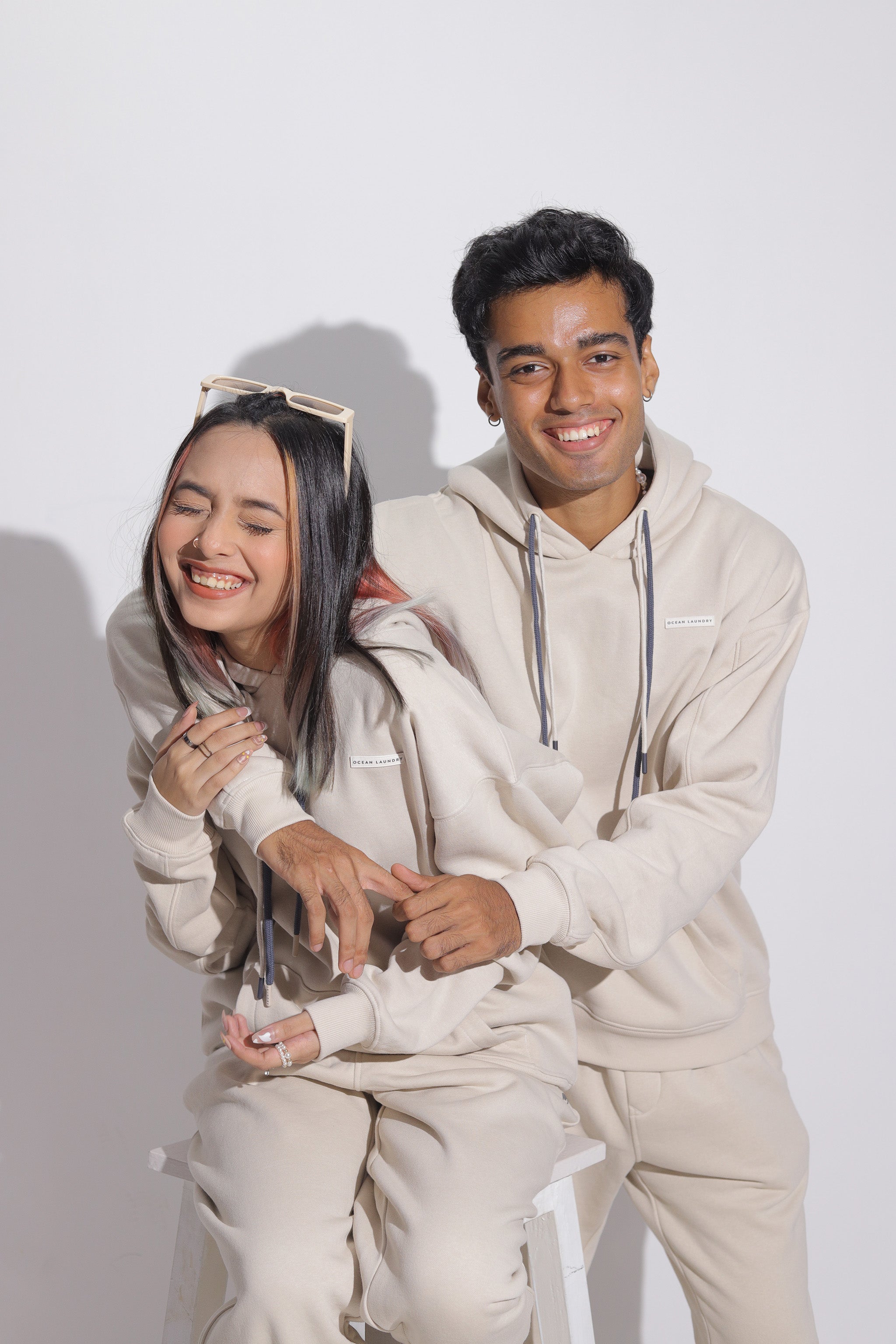 পুরুষদের জন্য সয়া রেগ রেগুলার হুডি - স্টোন