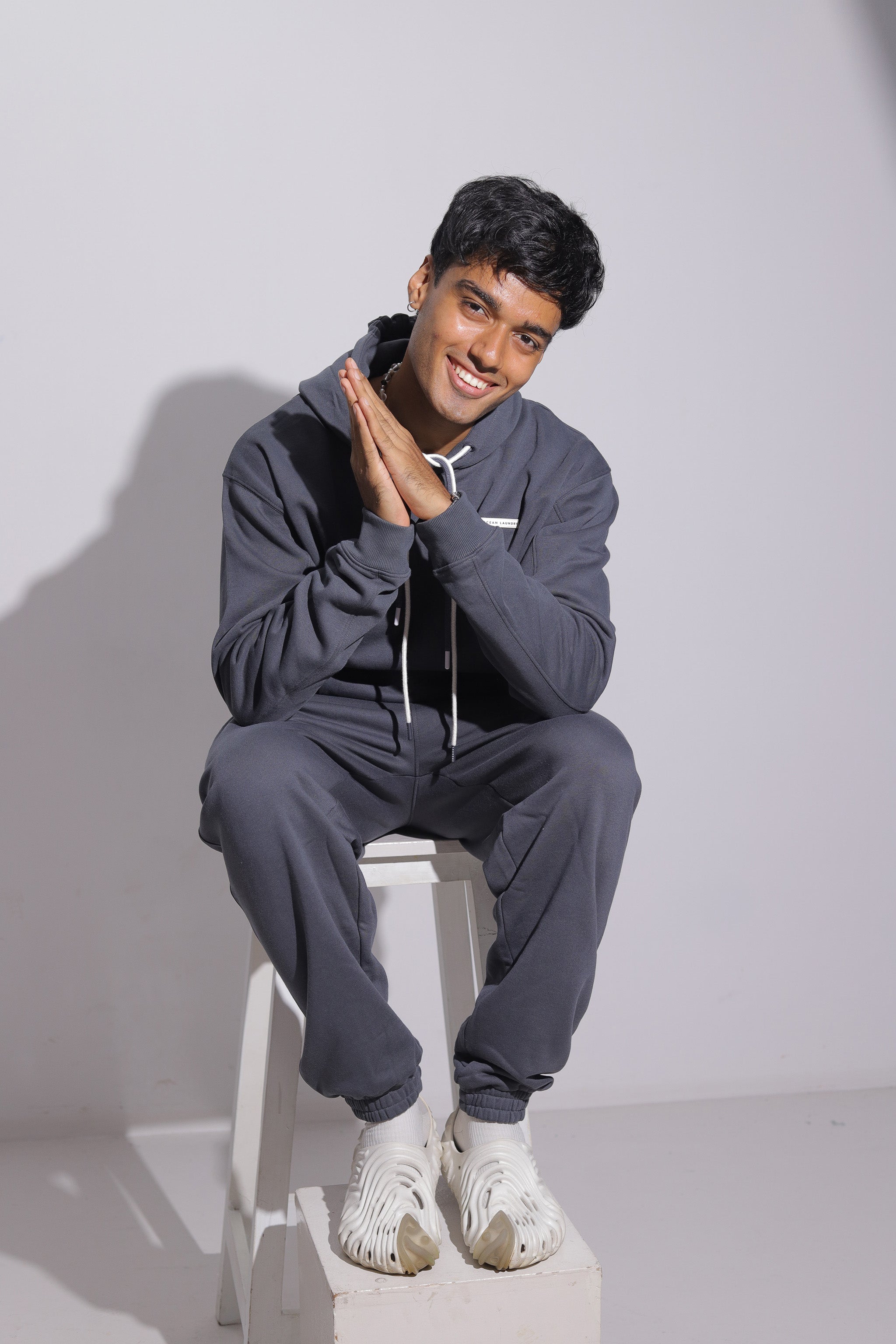 পুরুষদের জন্য ক্যাকটাস ব্যাগি সোয়েটপ্যান্ট - চারকোল