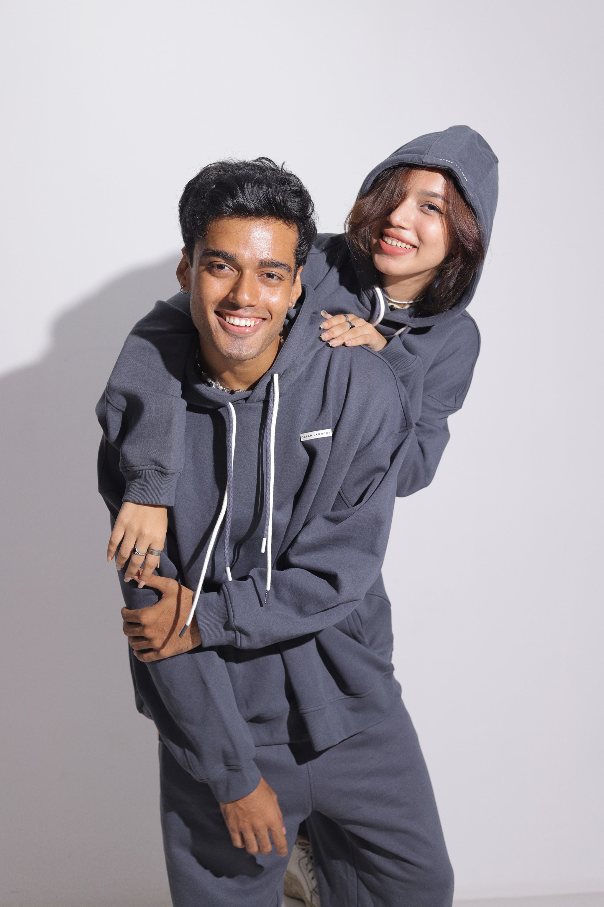 Soya Reg Regular Hoodie for Men - Charcoal