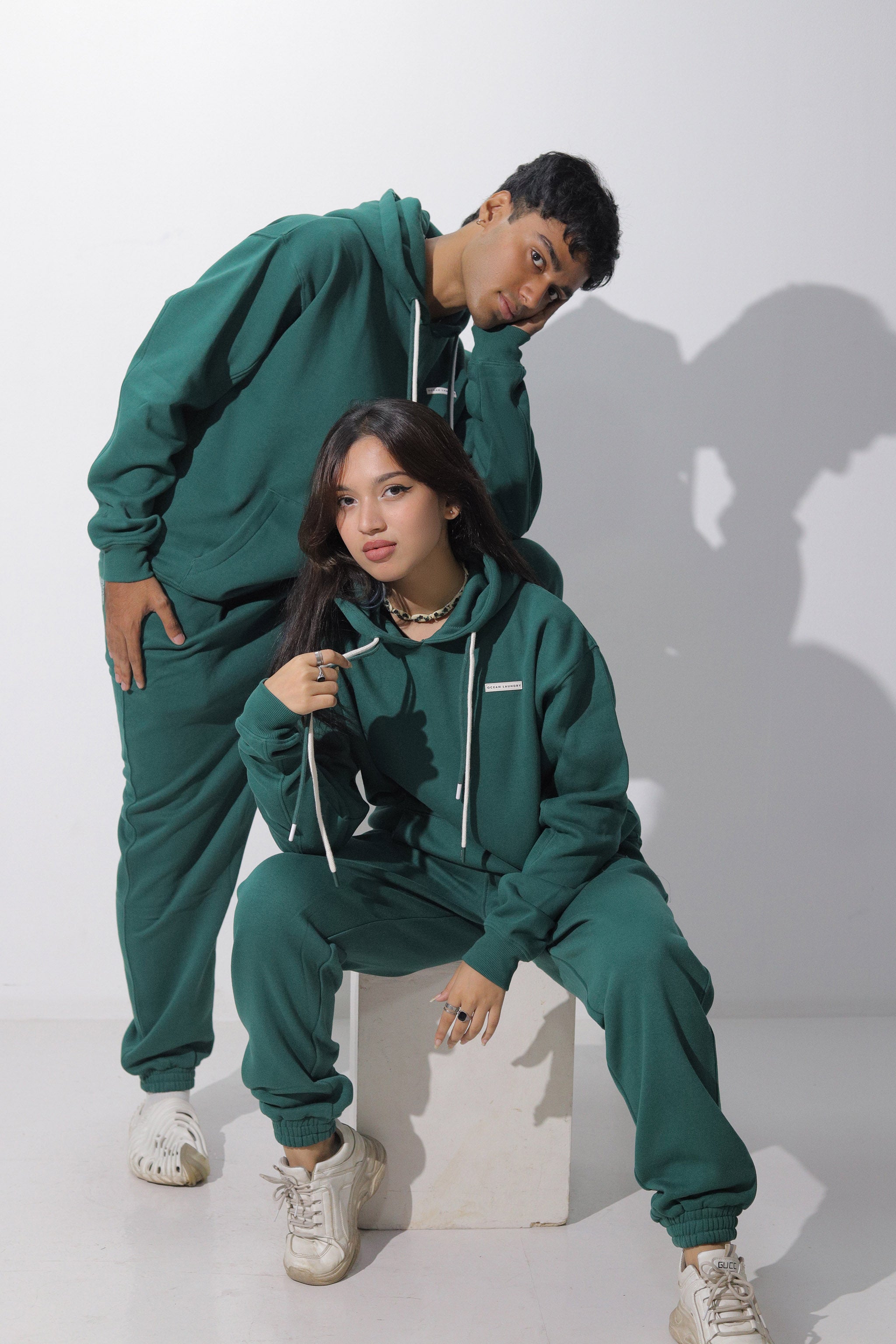 Cactus Baggy Sweatpant for Women - Botanical Green