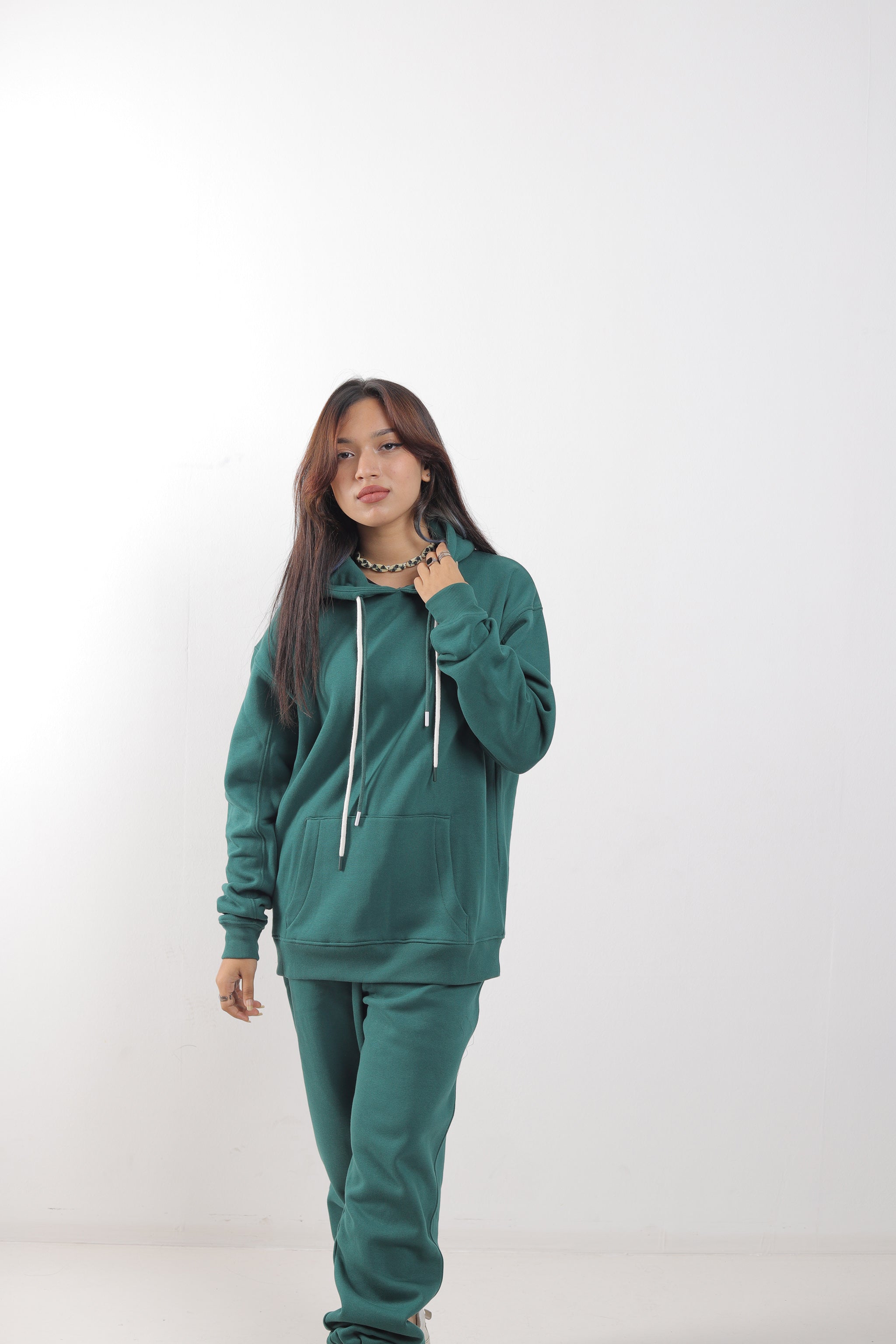 মহিলাদের জন্য সয়া রেগ রেগুলার হুডি - বোটানিক্যাল গ্রিন