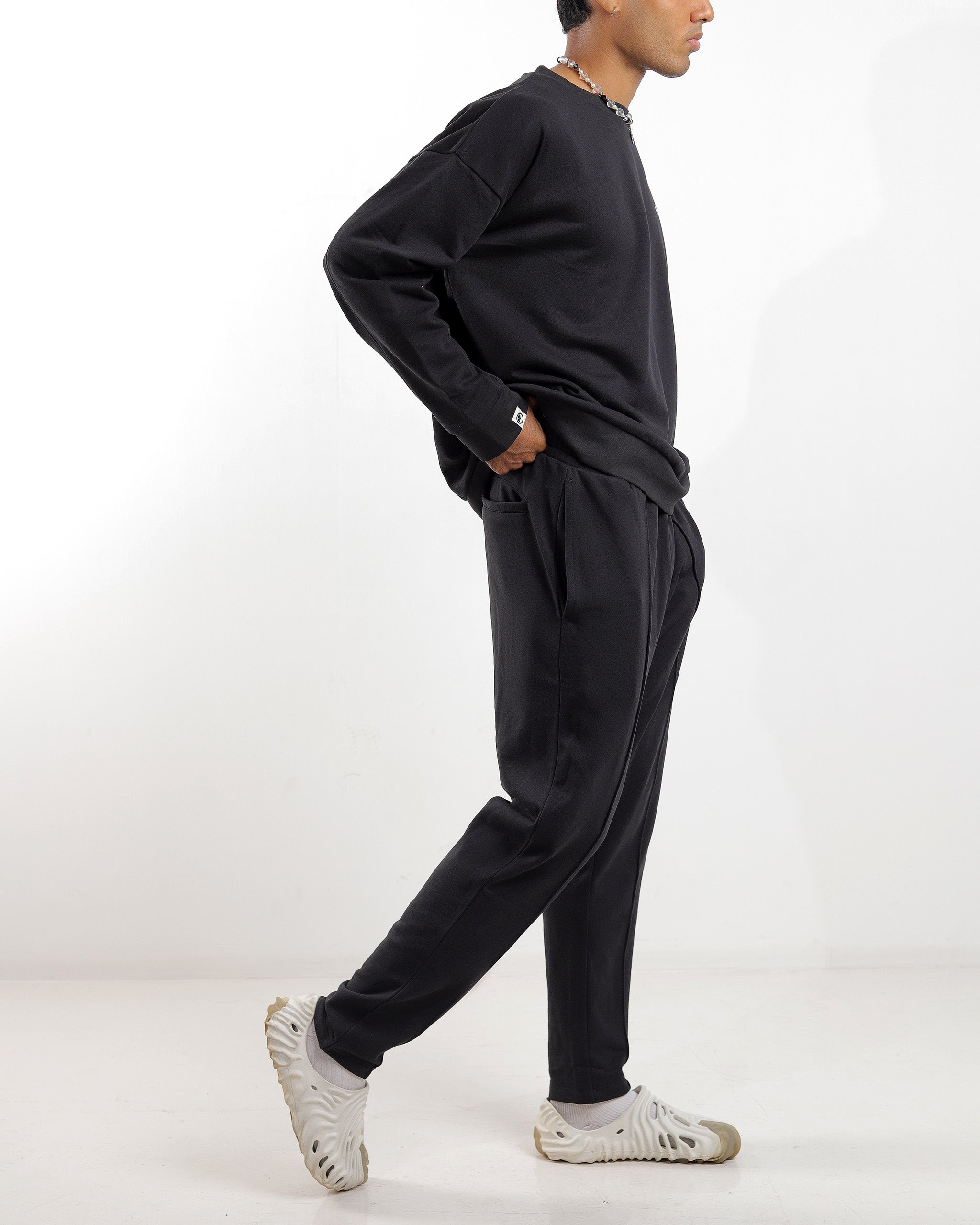 Elder Slim Joggers for Men- Black