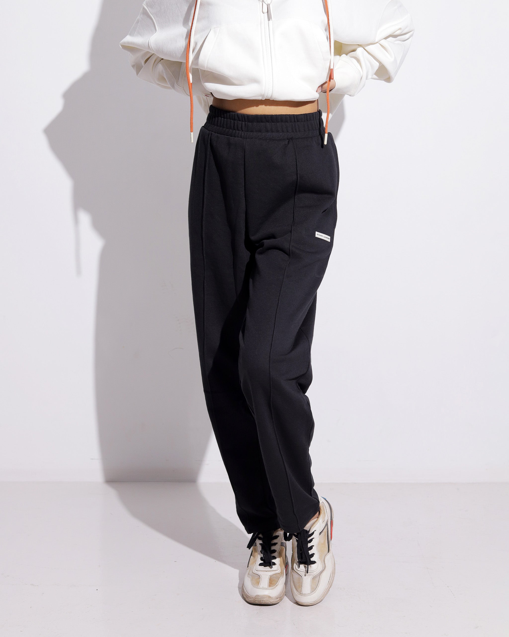 Elder Slim Joggers for Women- Black