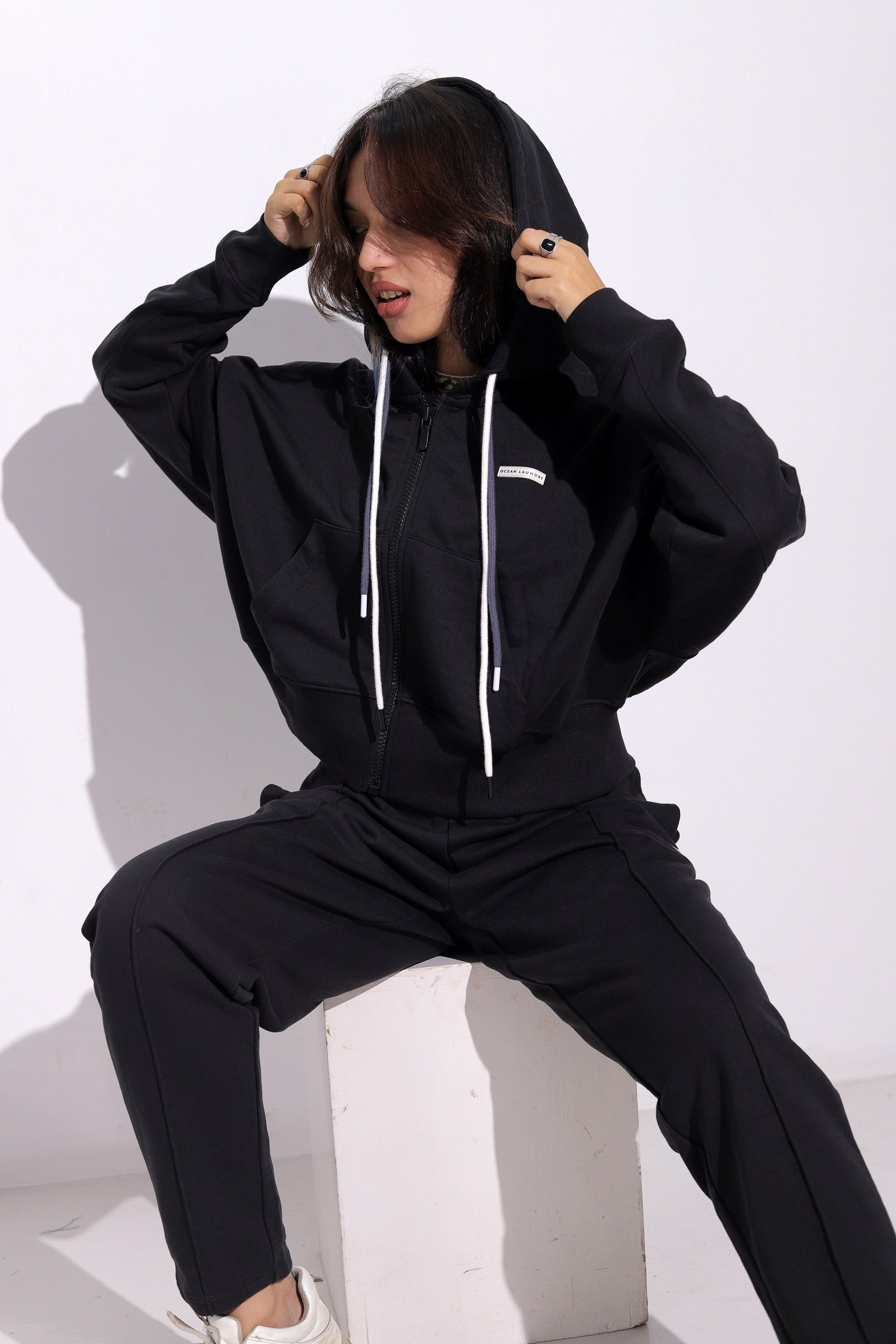 Elder Slim Joggers for Women- Black