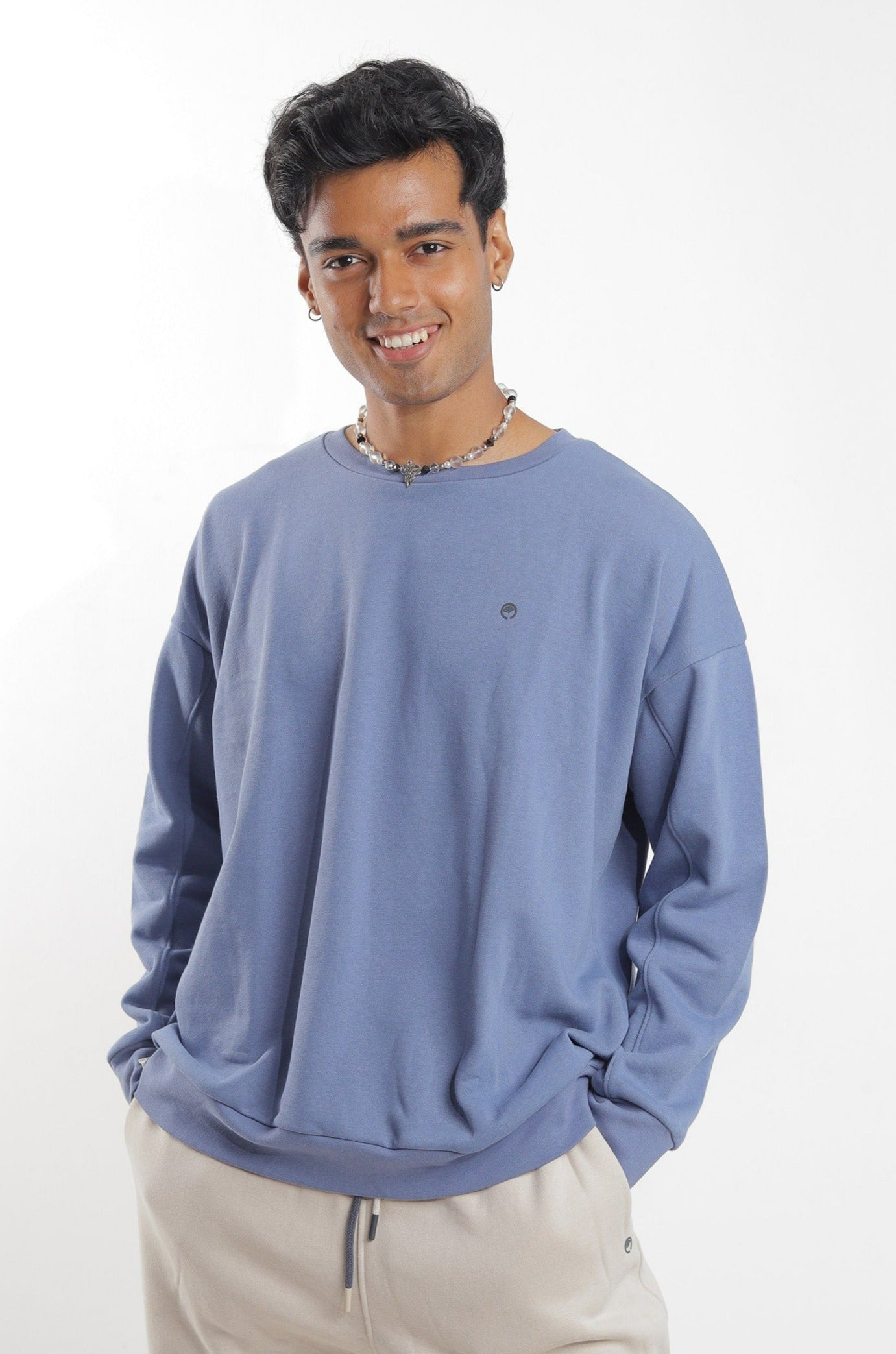 Lotus Sweatshirt for Men - Moonlight Blue