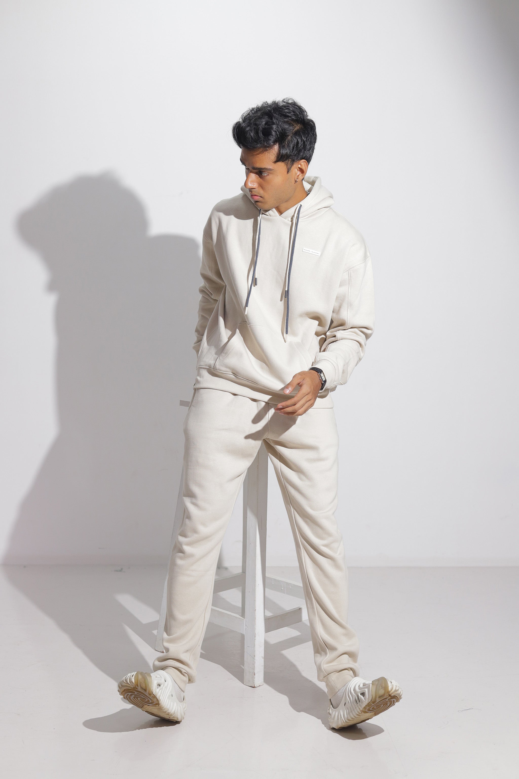 পুরুষদের জন্য সয়া রেগ রেগুলার হুডি - স্টোন