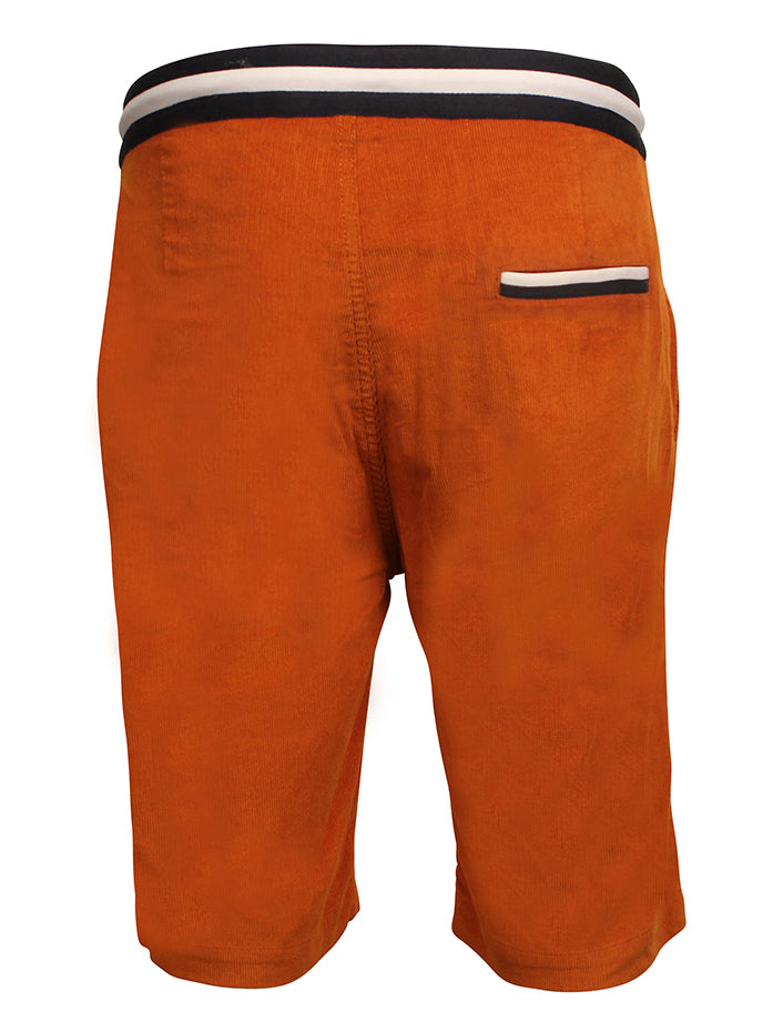 Quirky Cord Shorts- Orange