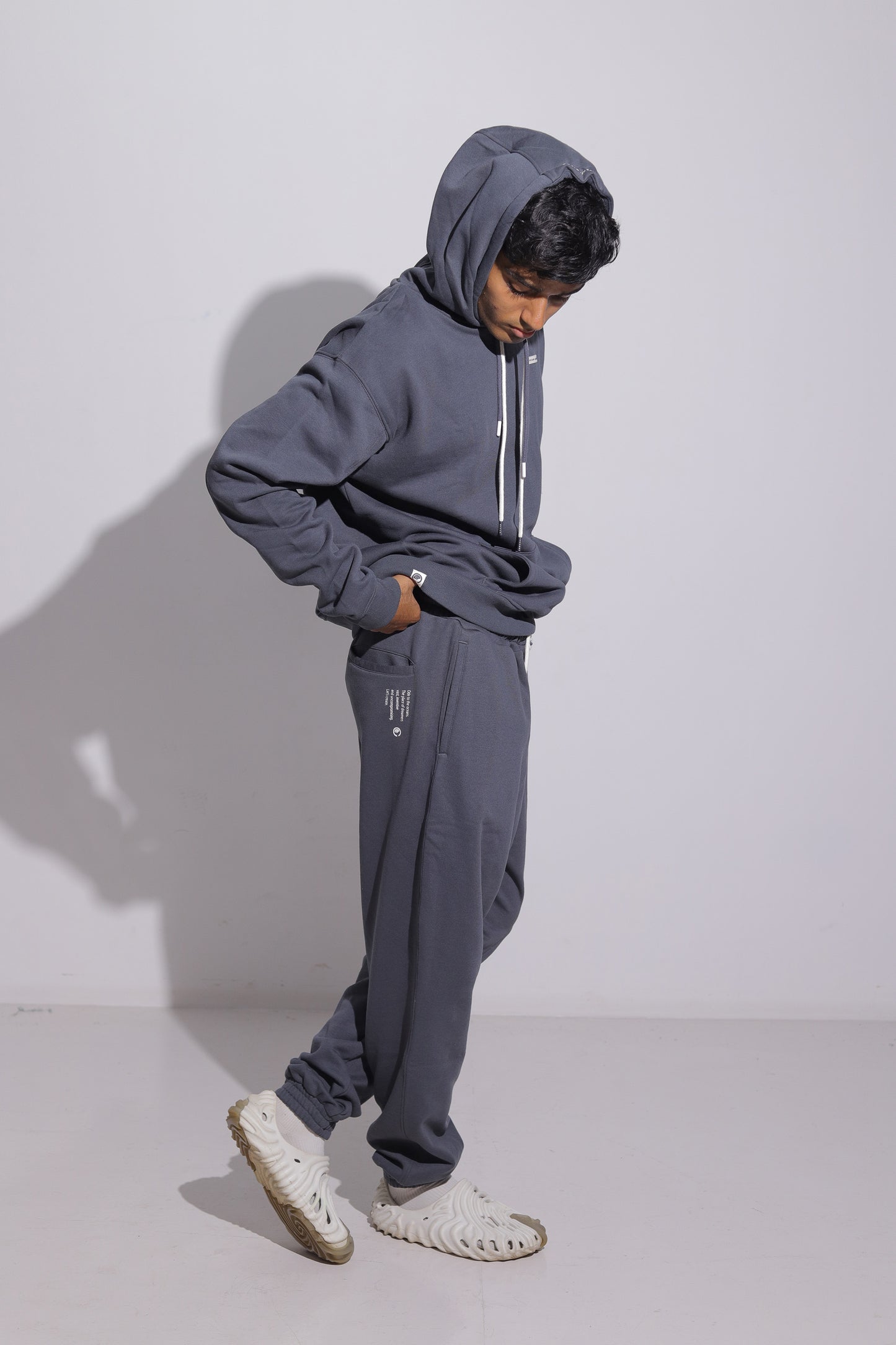 Cactus Baggy Sweatpants for Men - Charcoal