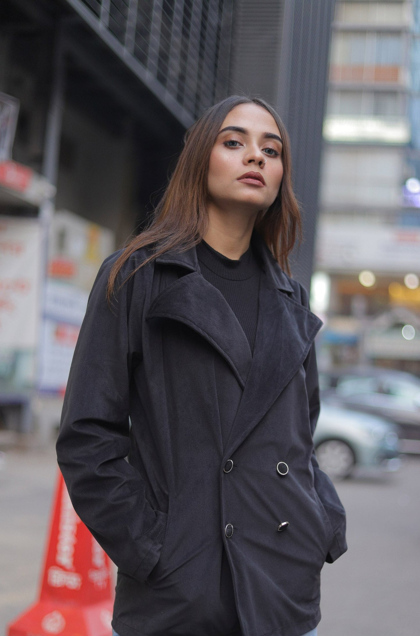 Bianca Coat for Women- Black