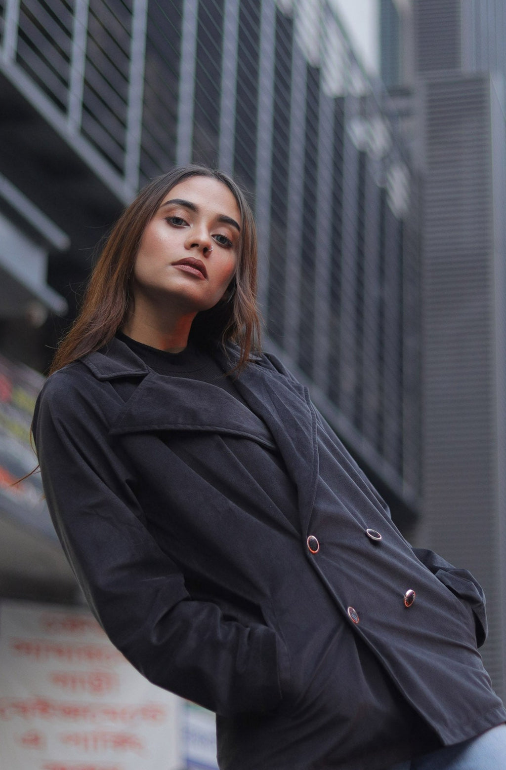 Bianca Coat for Women- Black