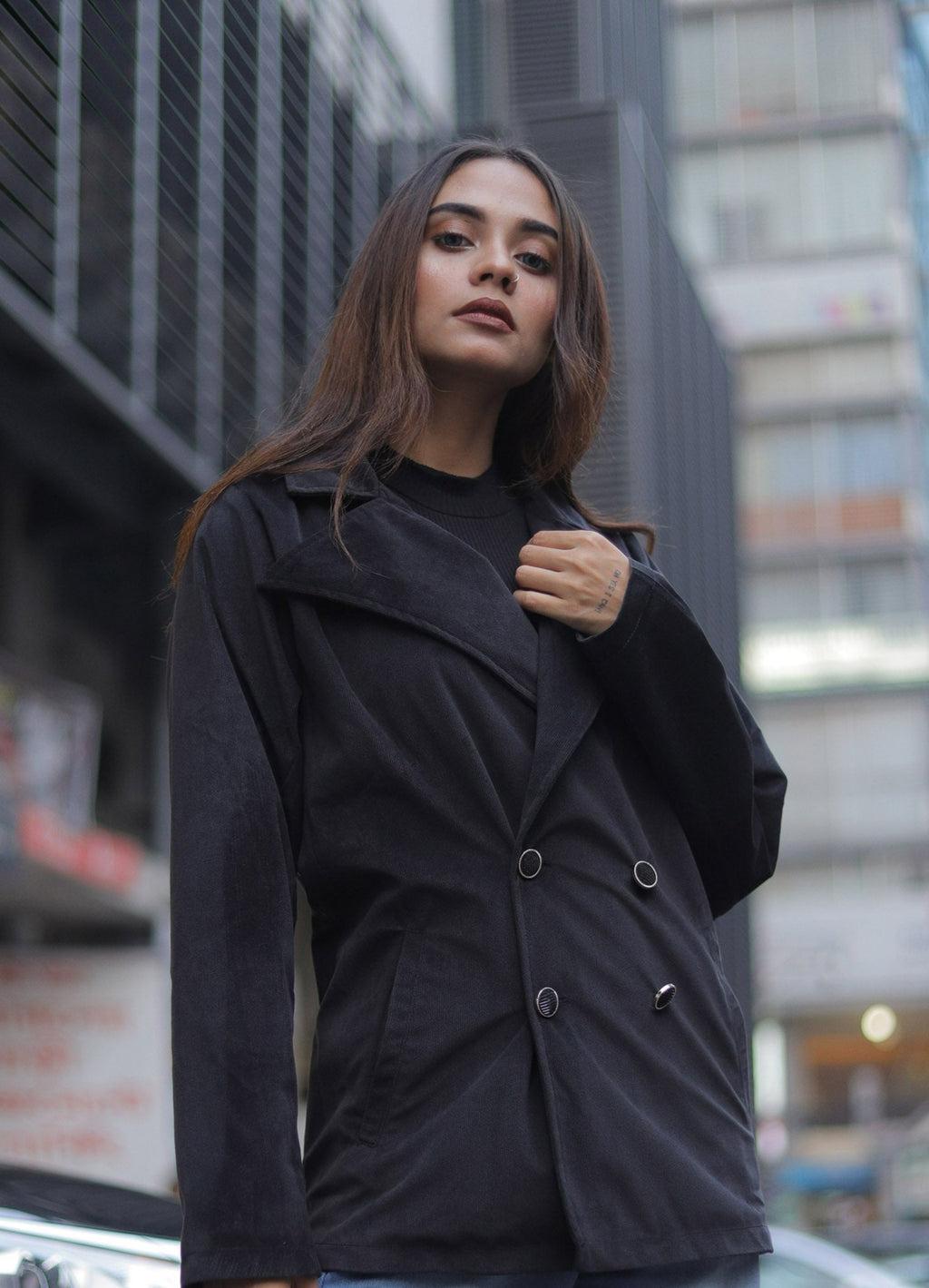 Bianca Coat for Women- Black