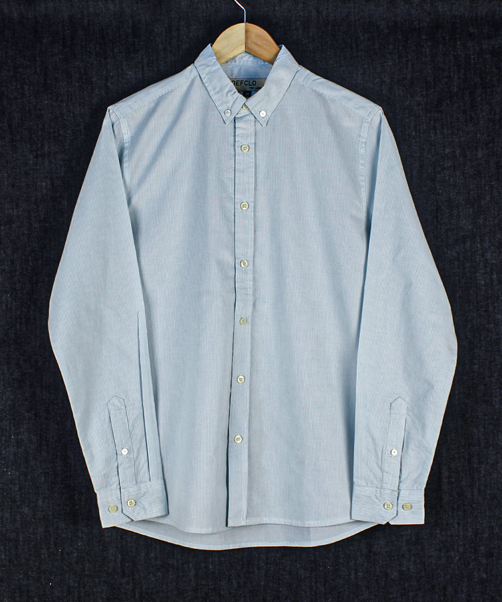 Aqua Stripe - Casual Shirt For Men