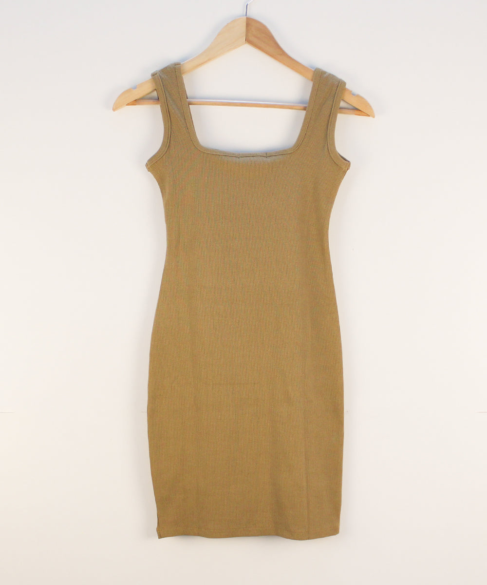 Bombshell - Brown Mini Bodycon