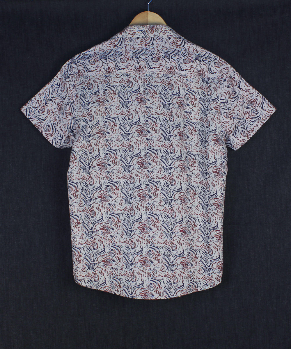 Cubana - Spiral Print - Cuban Shirt For Men