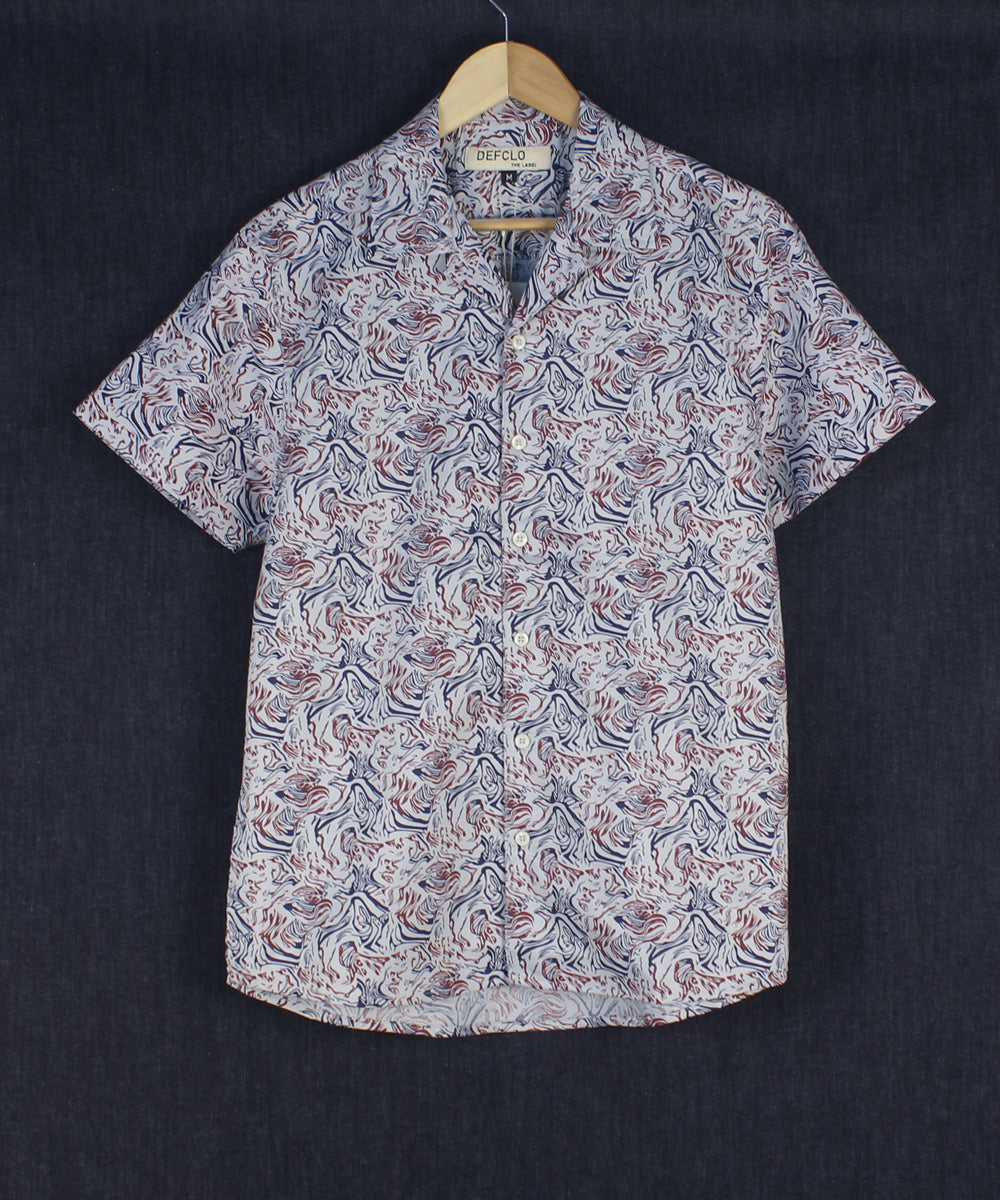 Cubana - Spiral Print - Cuban Shirt For Men